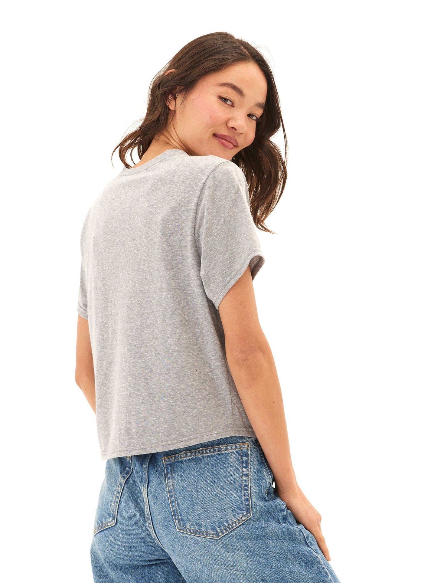 Shelbie Triblend Jersey Pocket Tee
