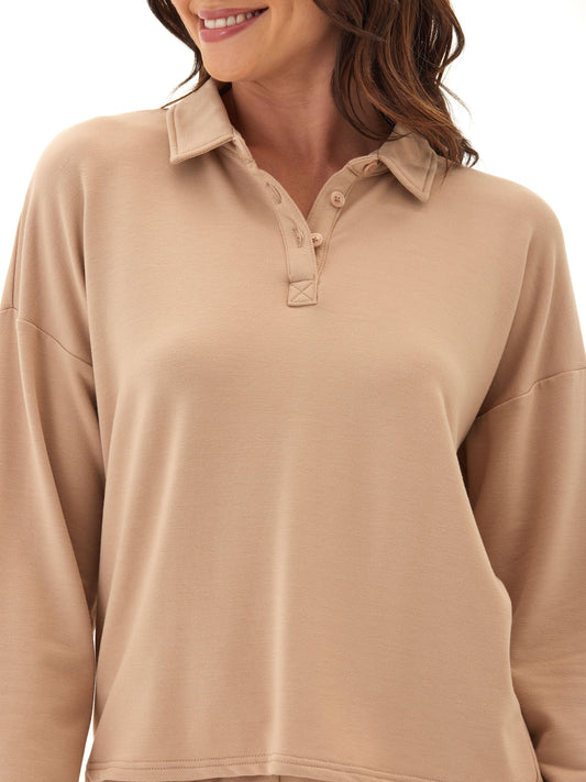Eleanor Modal Terry Collared Top