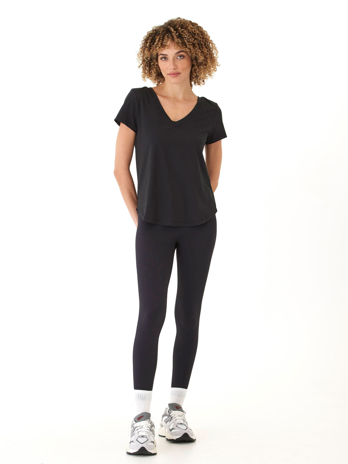 Kristie Criss Cross Luxe Jersey Tee