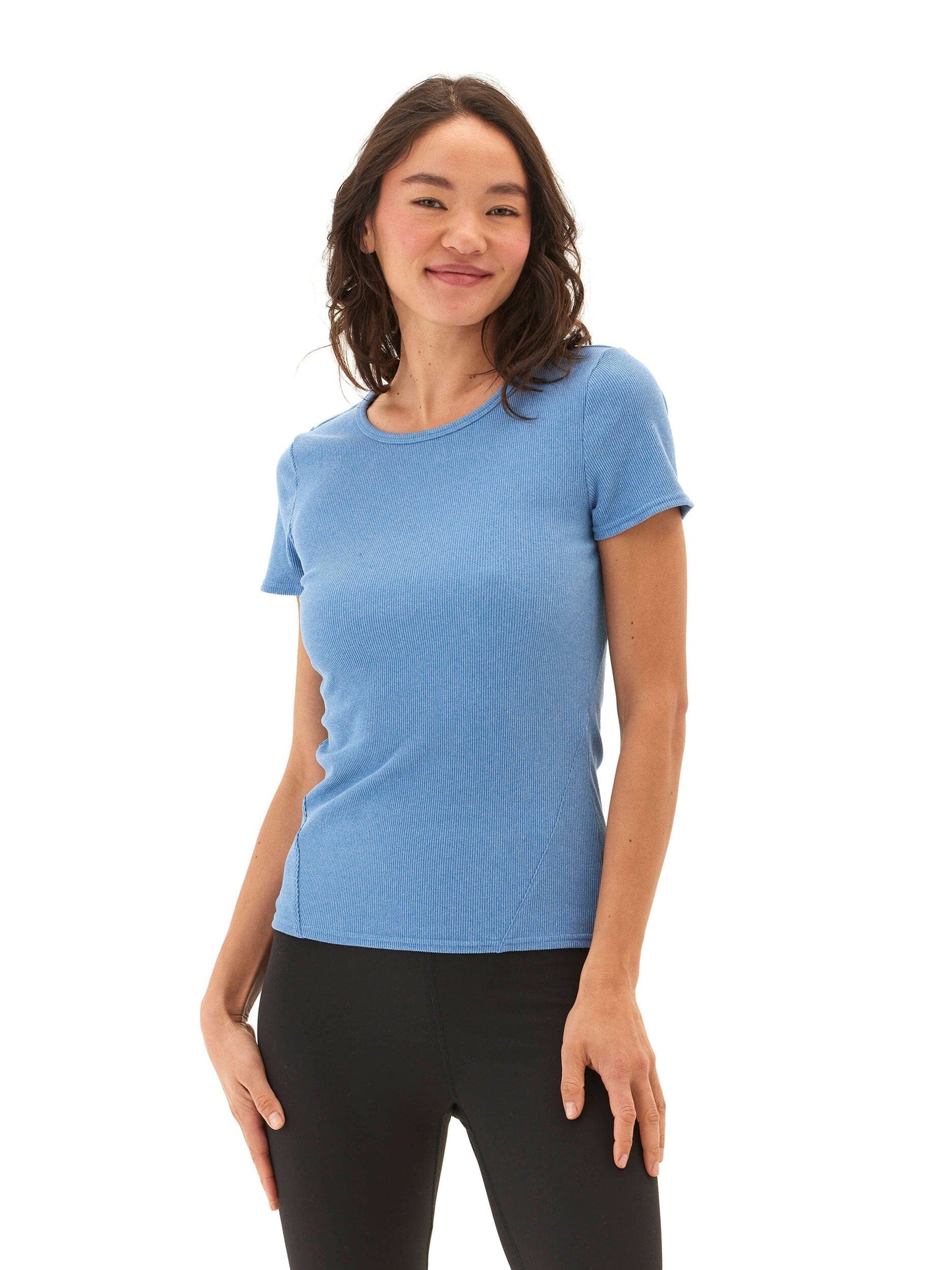 Mariella Heather Luxe Rib Tee