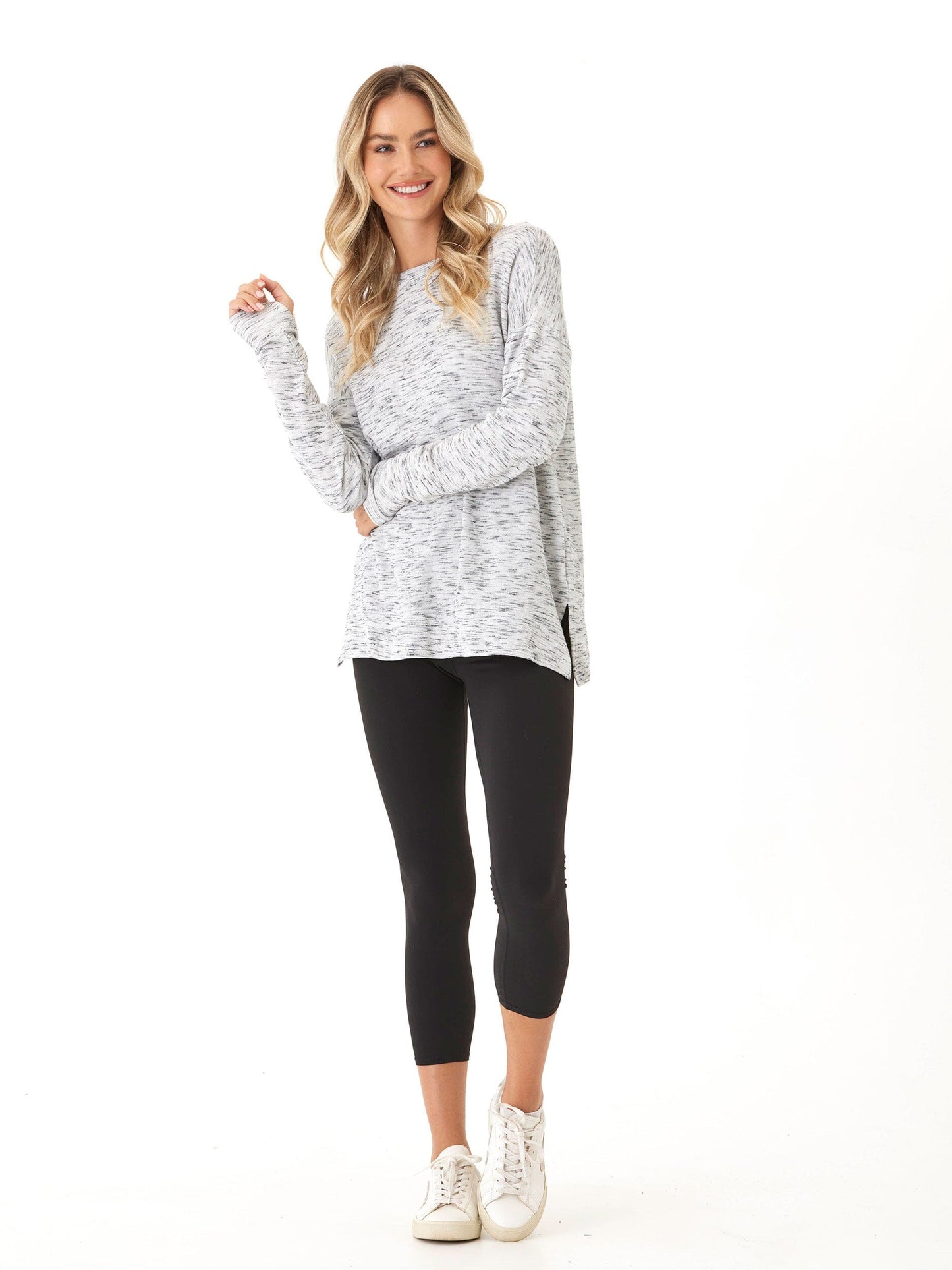 Mariah Rhythm Slub Tunic Top