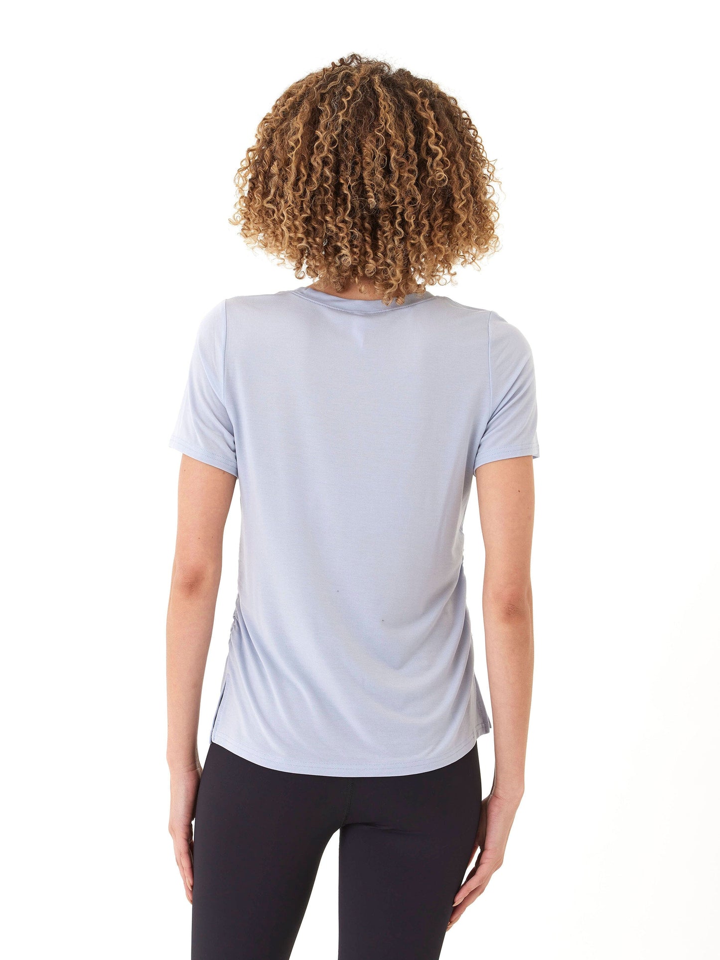 Briona Tencel Jersey Ruched Side Tee