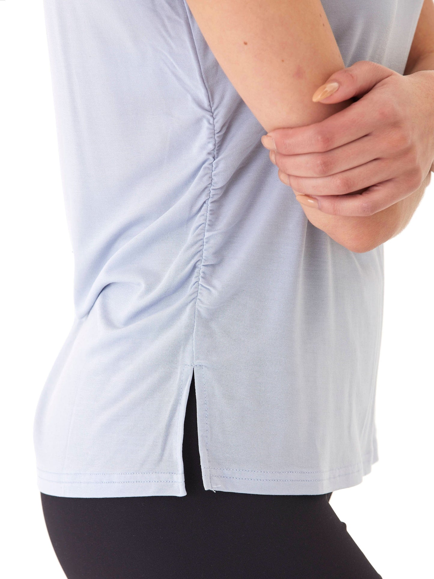 Briona Tencel Jersey Ruched Side Tee
