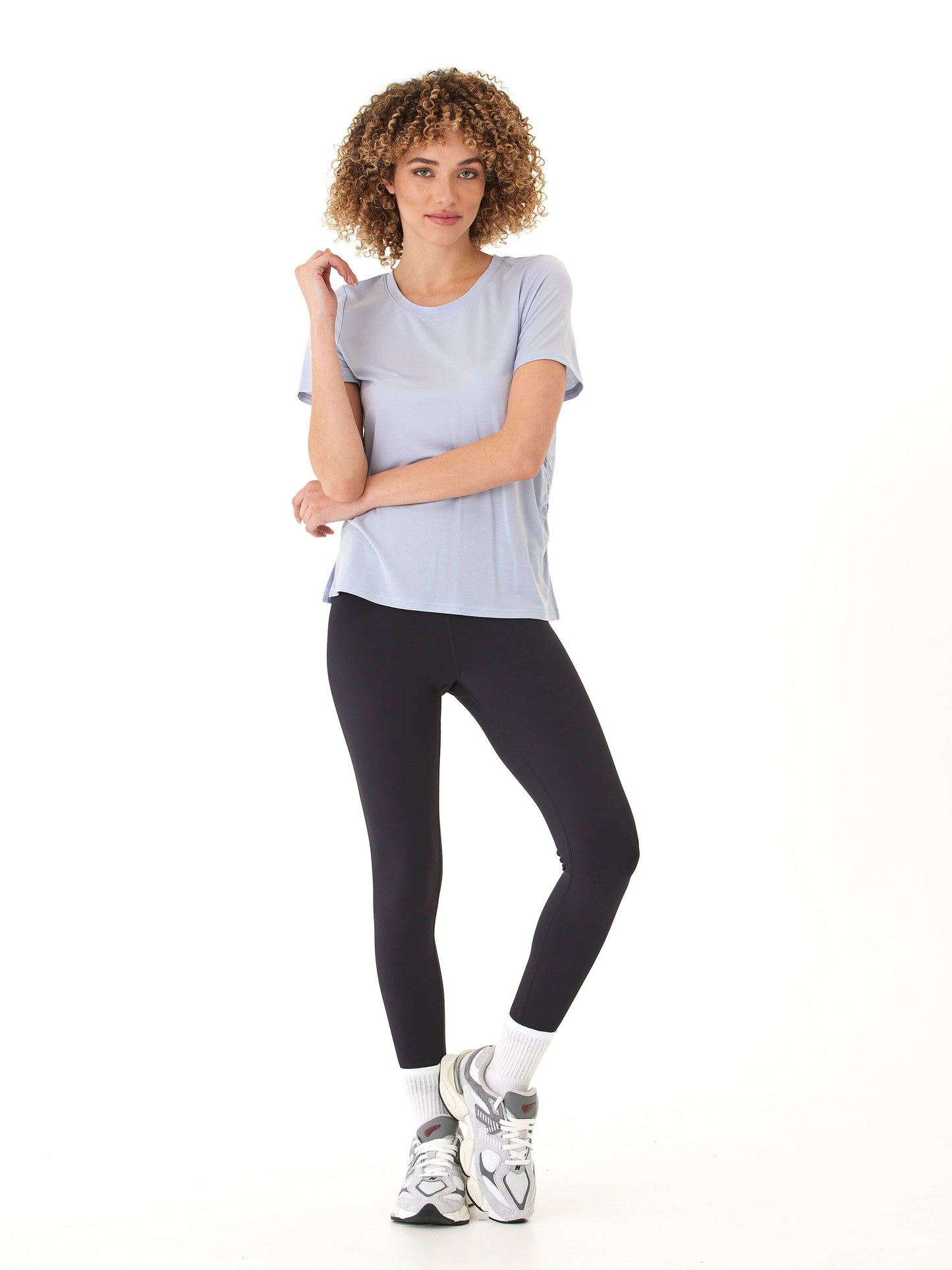 Briona Tencel Jersey Ruched Side Tee
