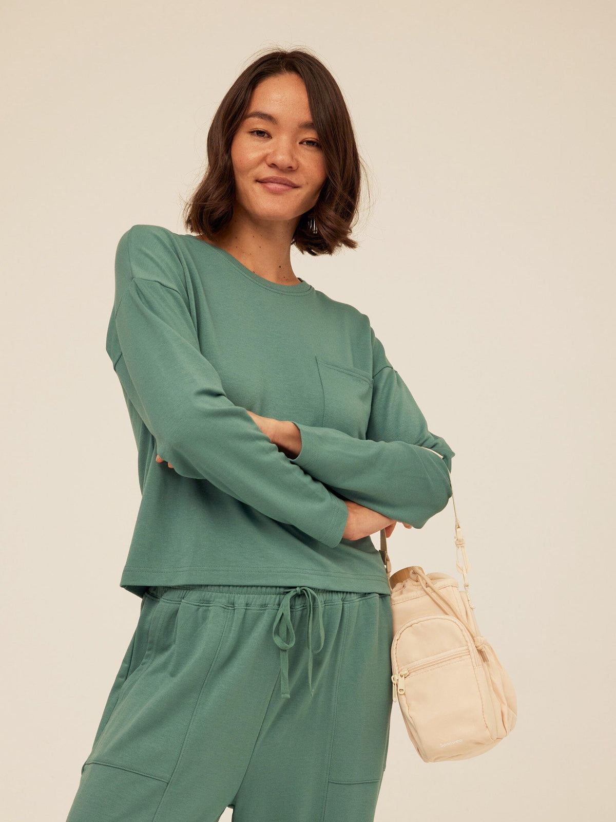 Shaina Modal Terry Pocket Long Sleeve