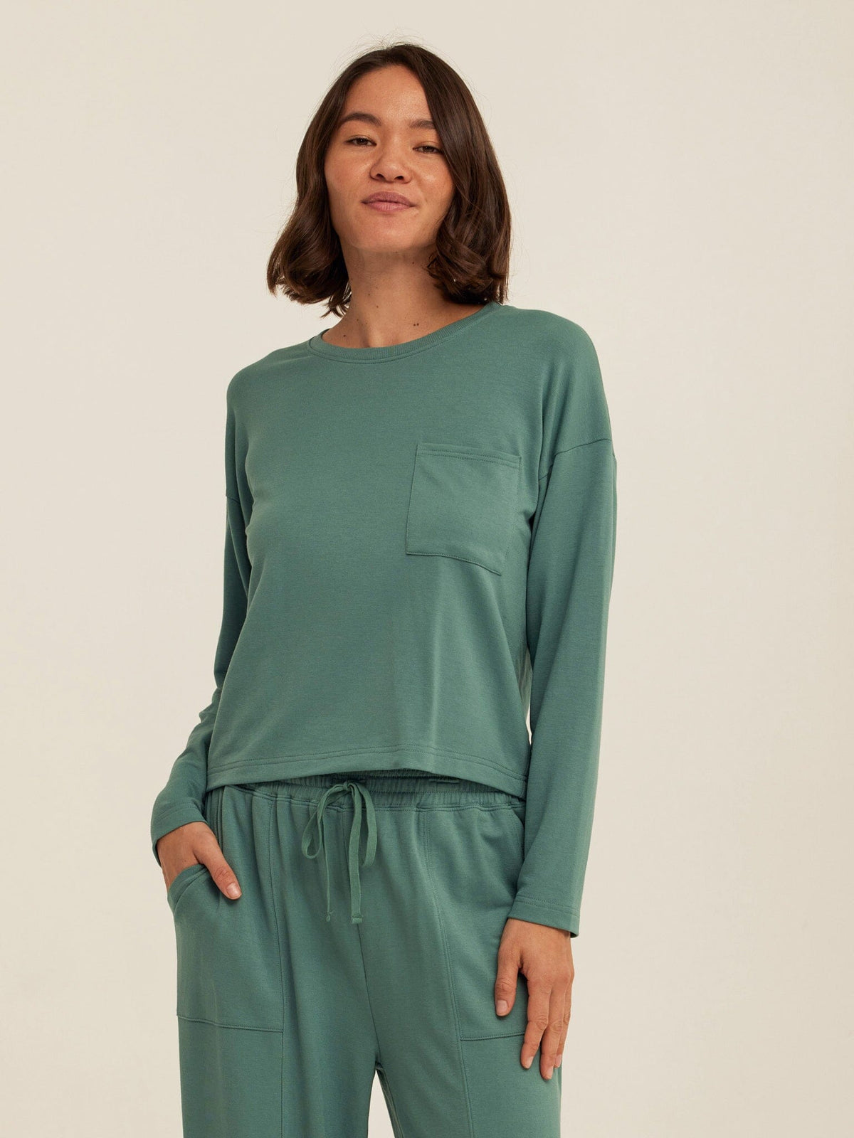 Shaina Modal Terry Pocket Long Sleeve