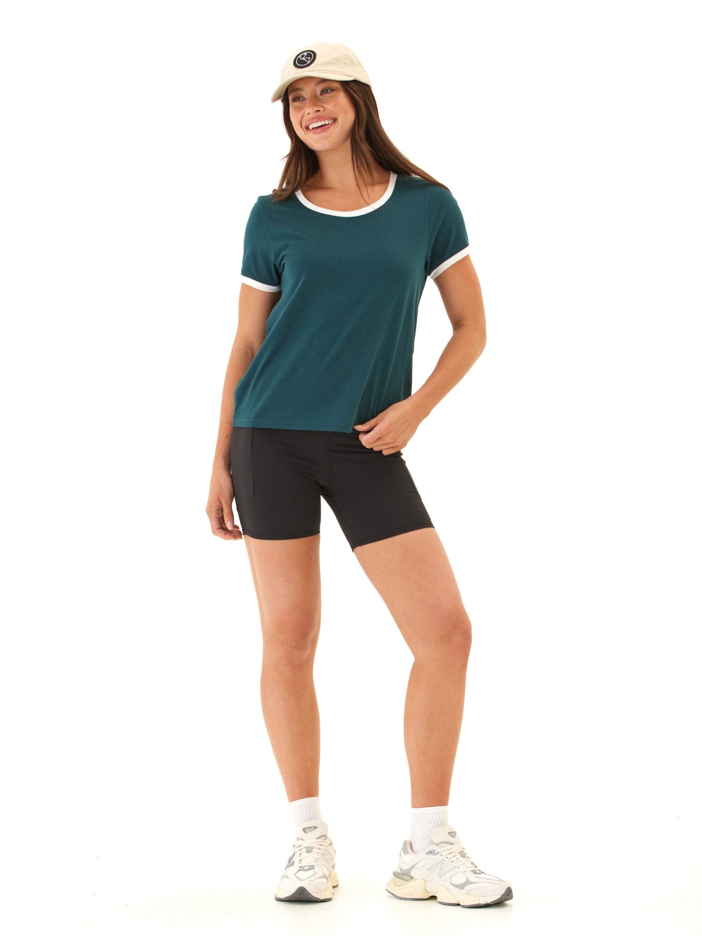 Kylah Comfort Jersey Ringer Tee