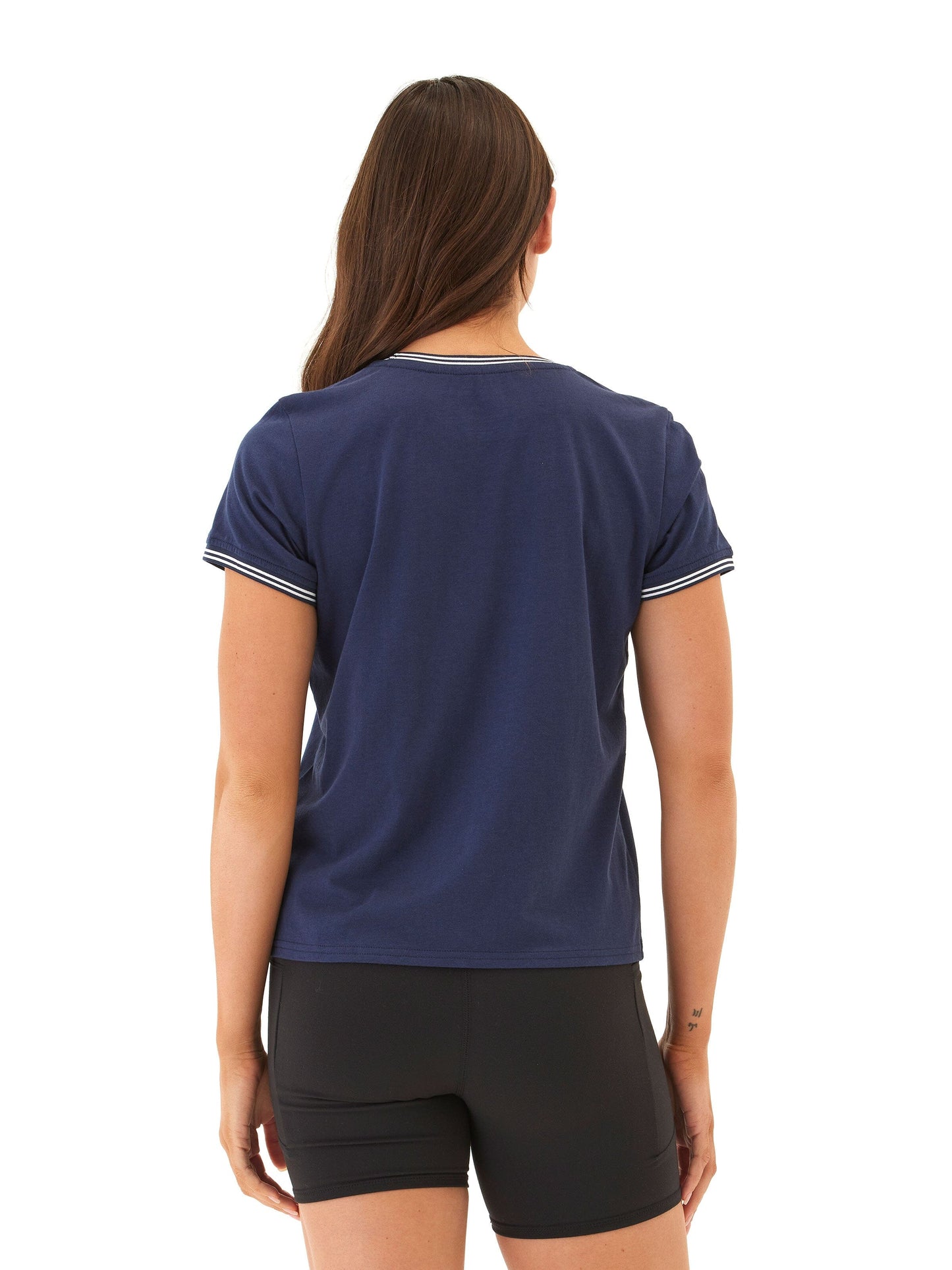 Jordana Comfort Jersey Trim Detail Tee