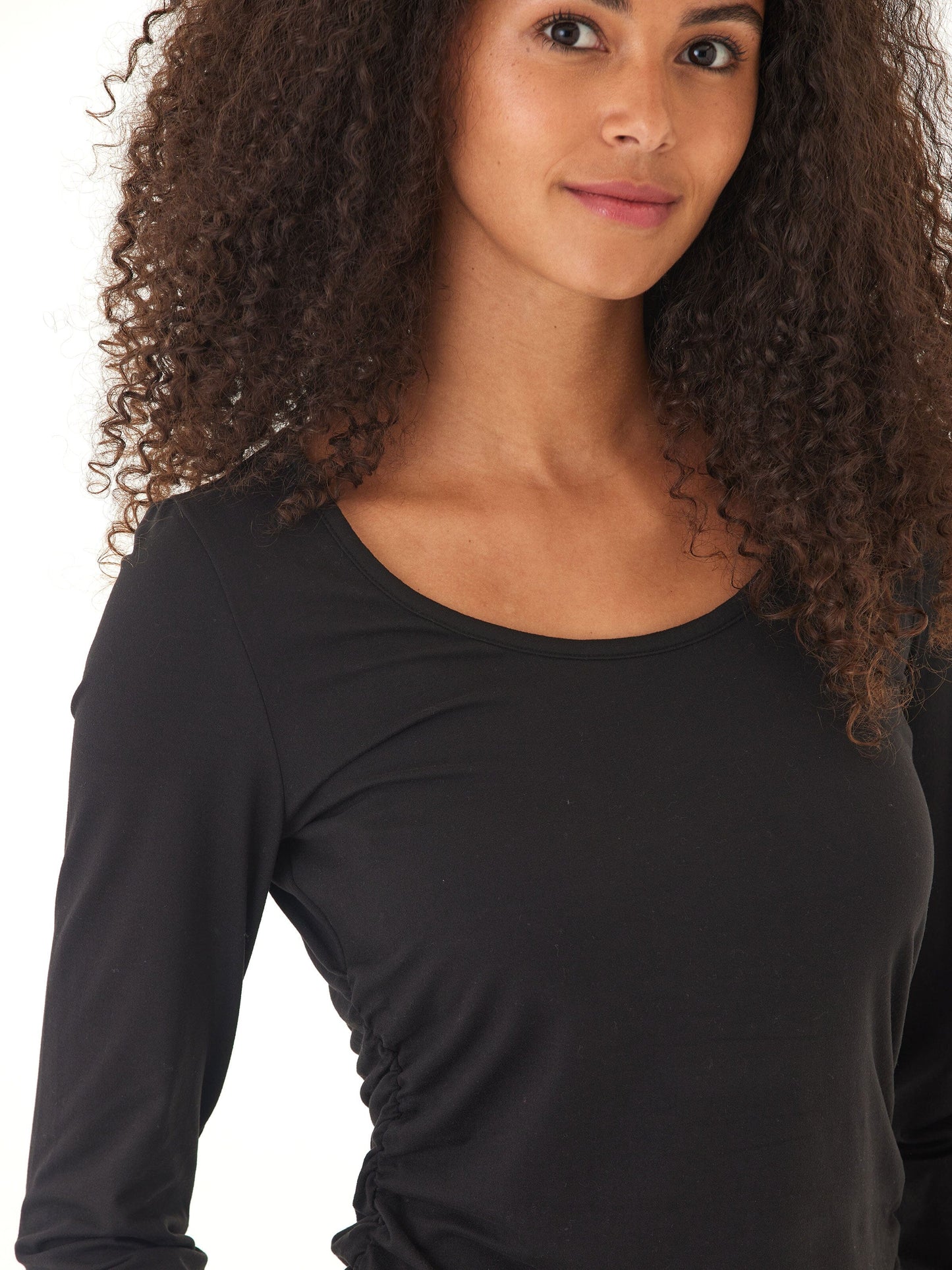 Lucia Luxe Jersey Ruched Long Sleeve
