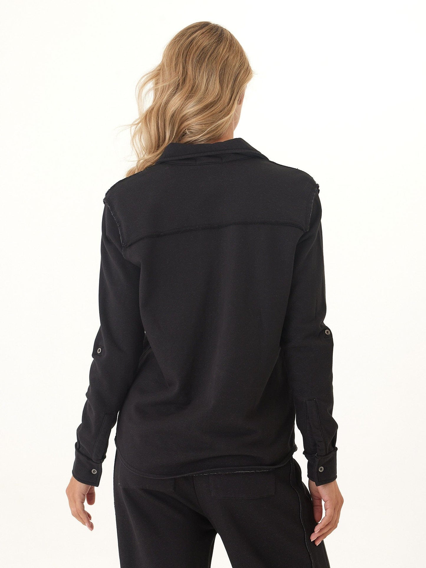 Kalynn Cotton Blend Terry Button-Down