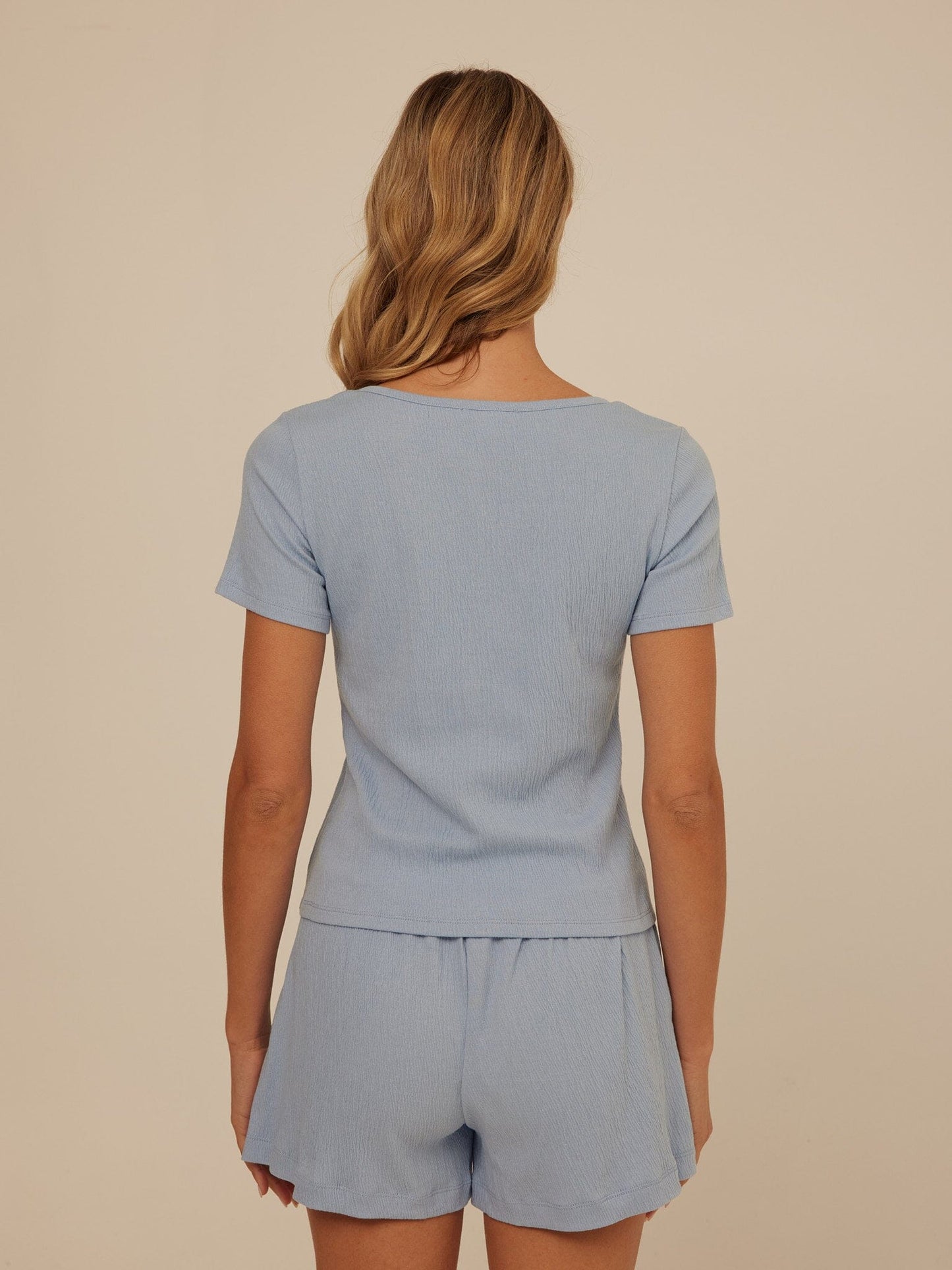 Jamila Smocked Jersey Short Sleeve