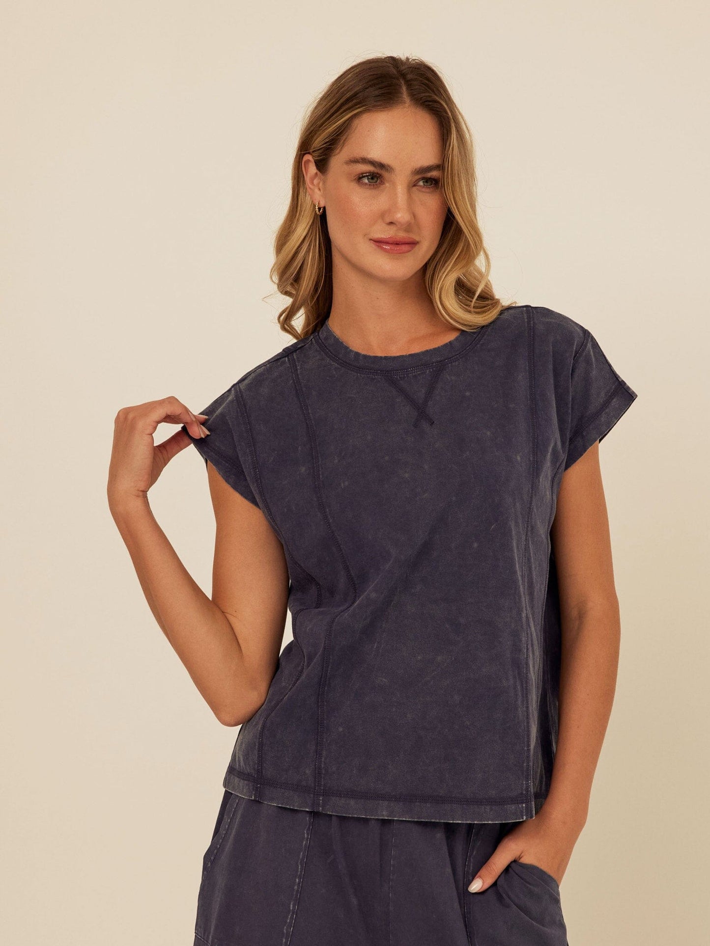 Laurie Mineral Wash Eco Jersey Tee