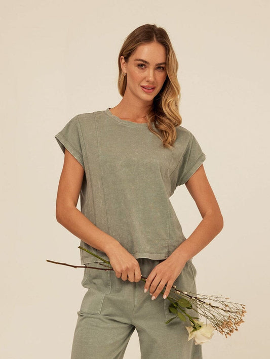 Laurie Mineral Wash Eco Jersey Tee