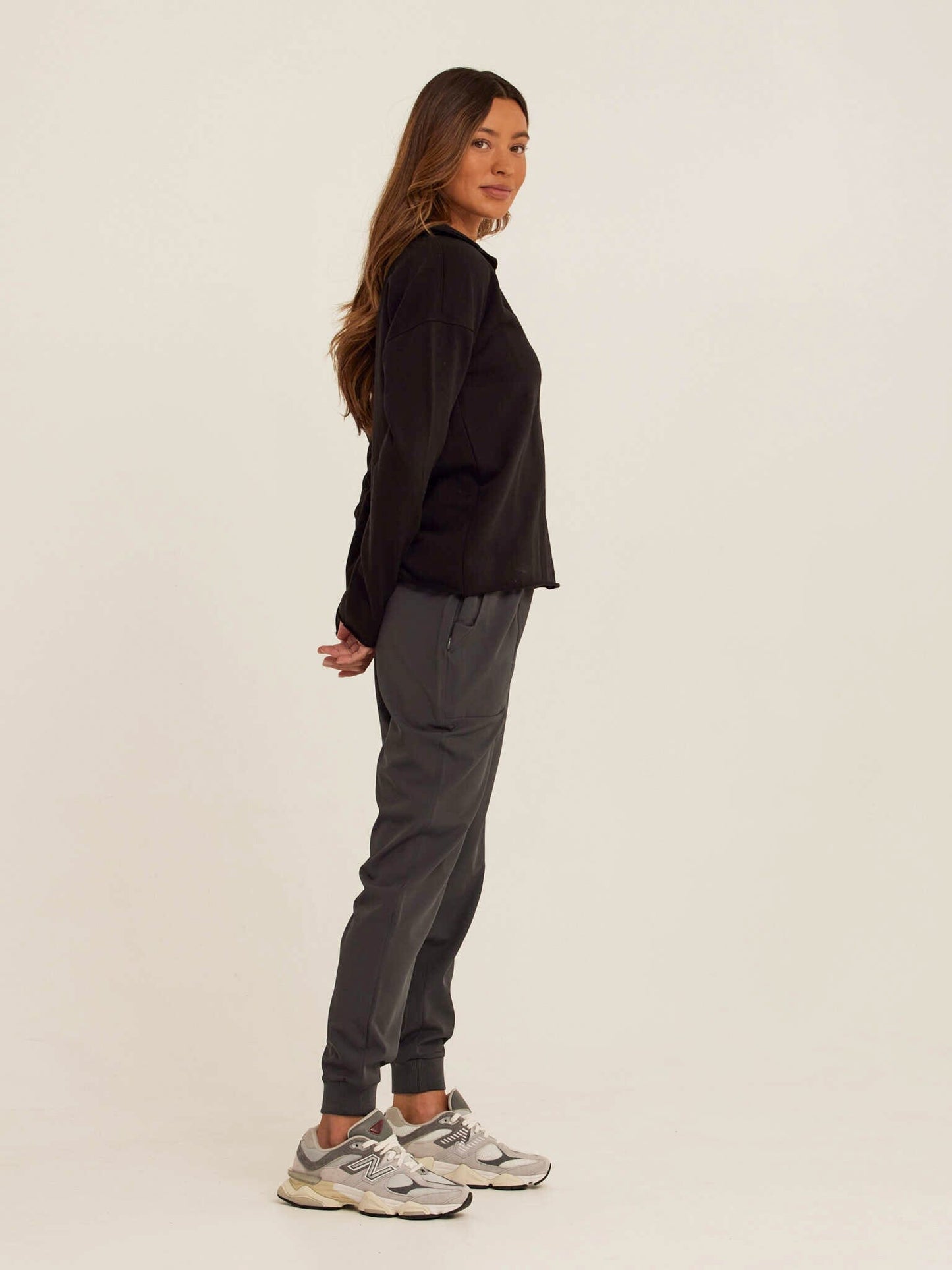 Lucetta Cotton Blend Terry Collar Top
