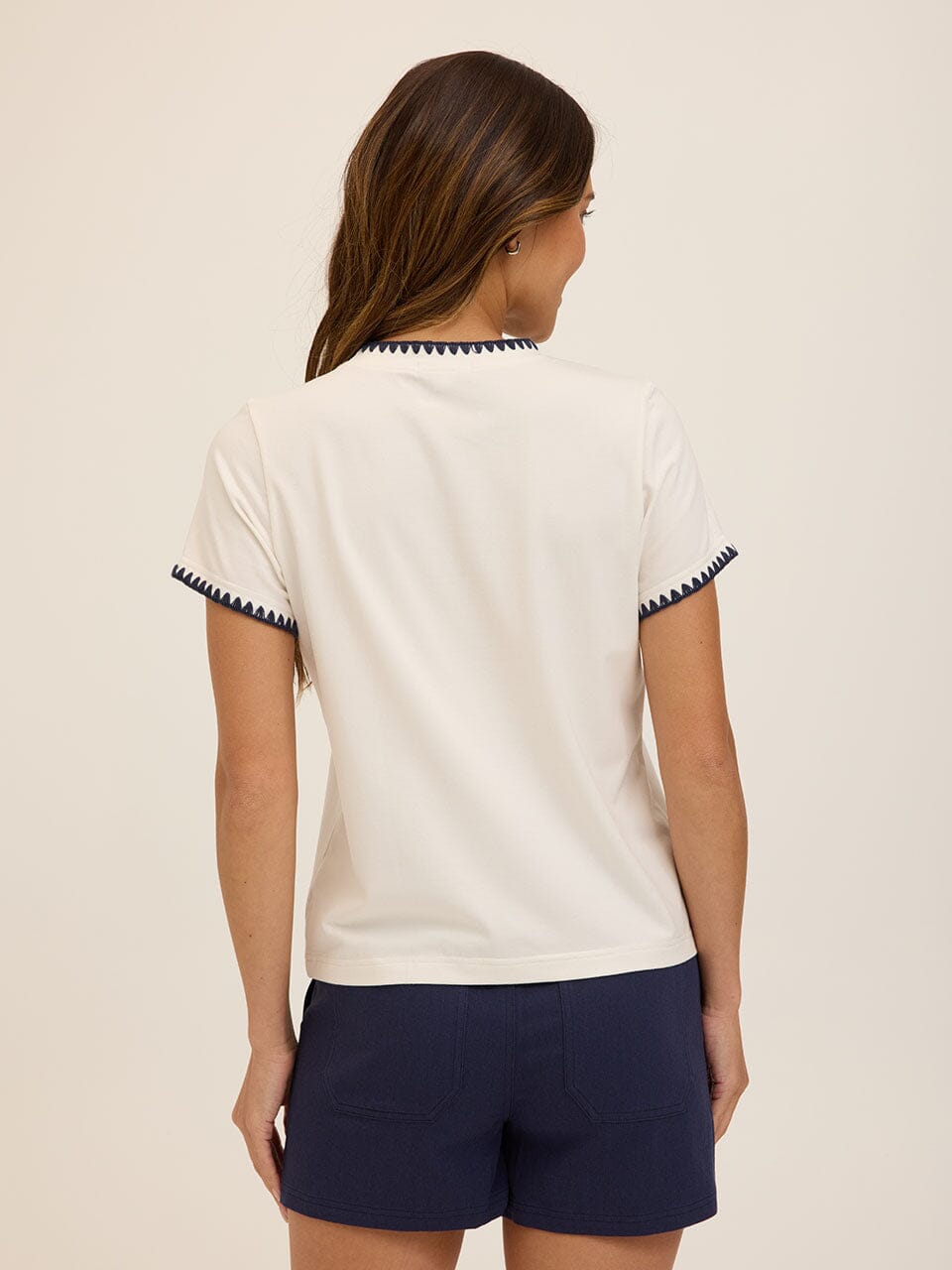 Ginny Novelty Stitch Eco Jersey Tee