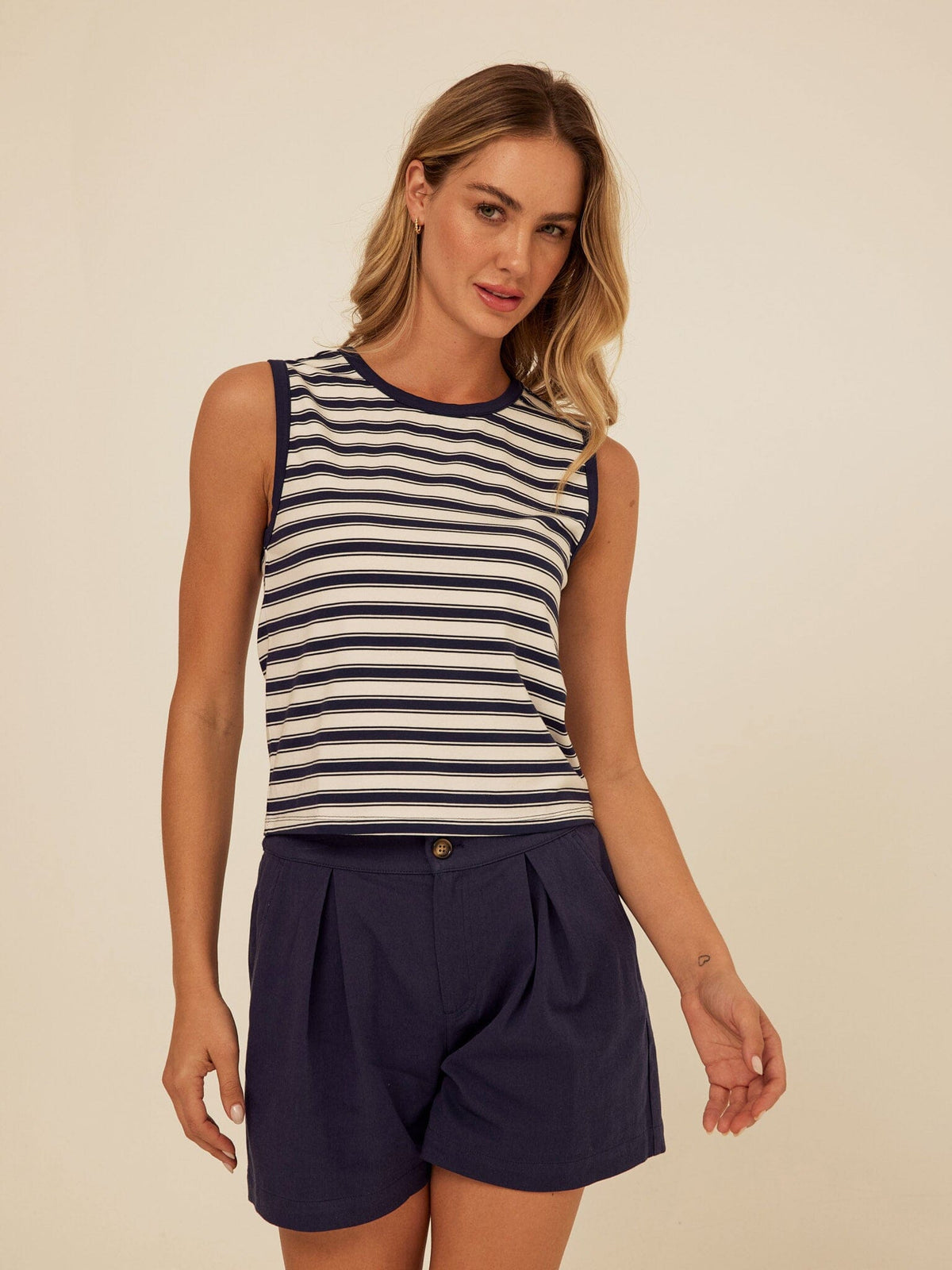 Emilia Stripe Eco Jersey Tank