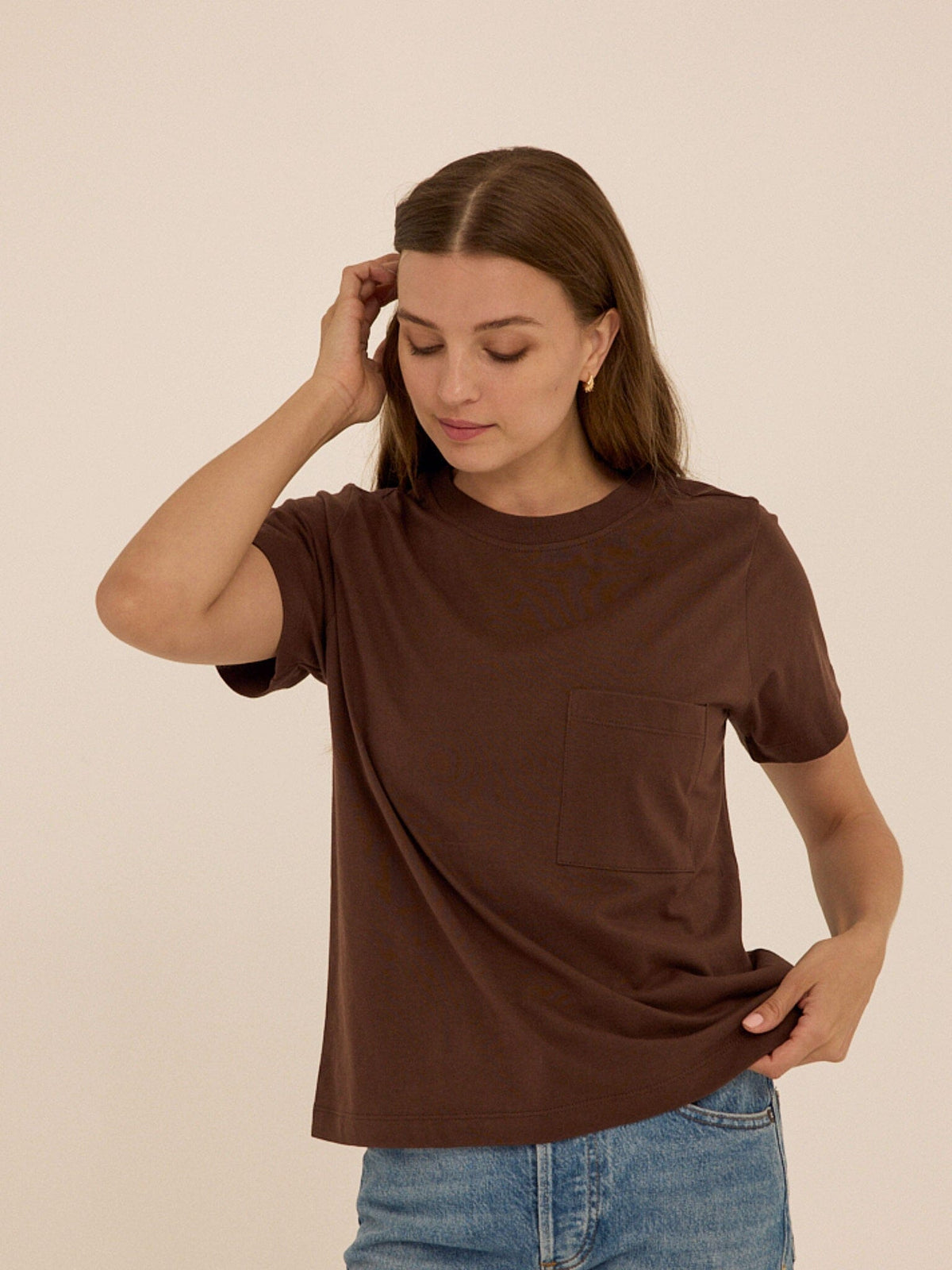 Beth Essential Jersey Pocket Tee