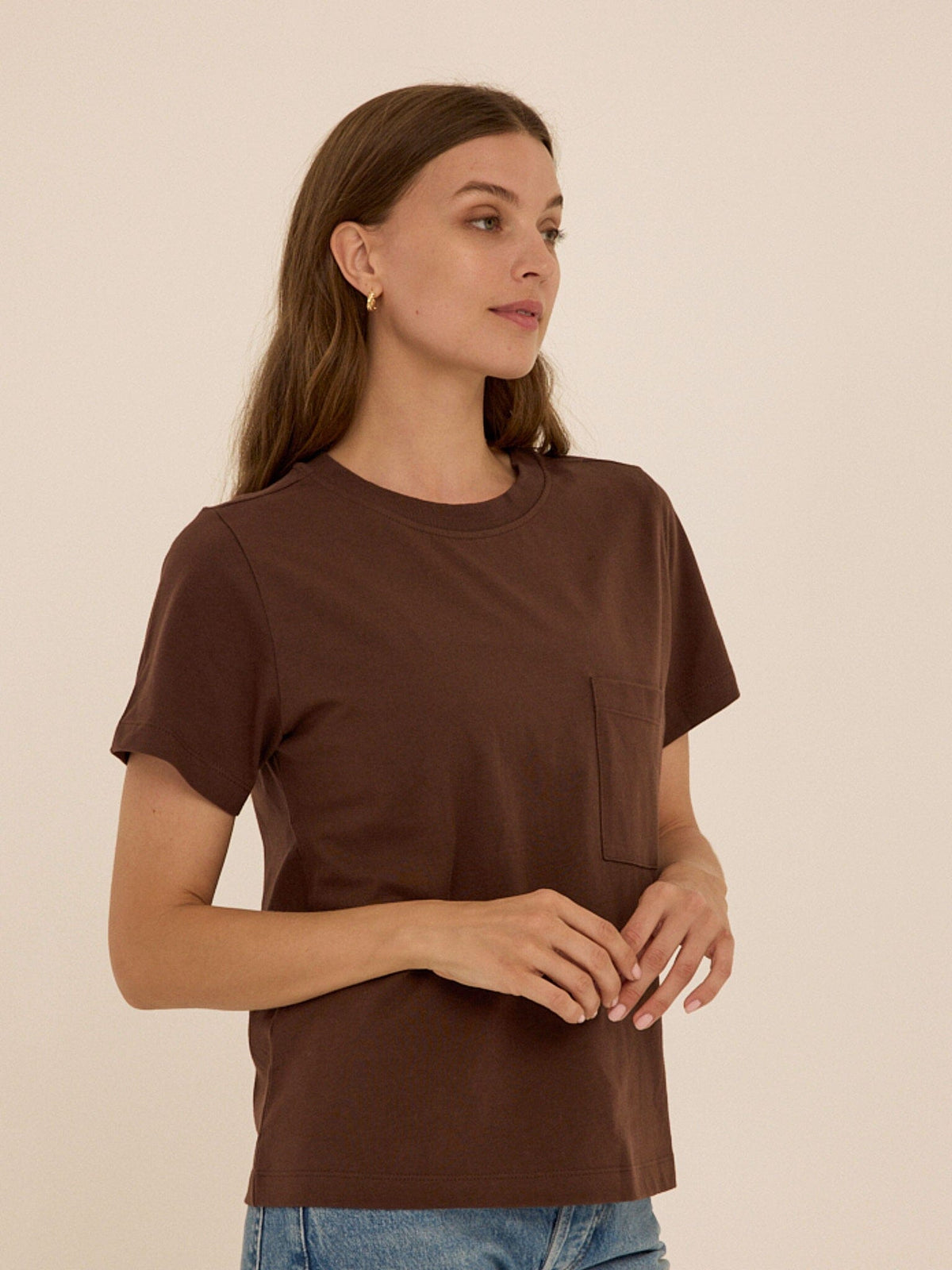 Beth Essential Jersey Pocket Tee