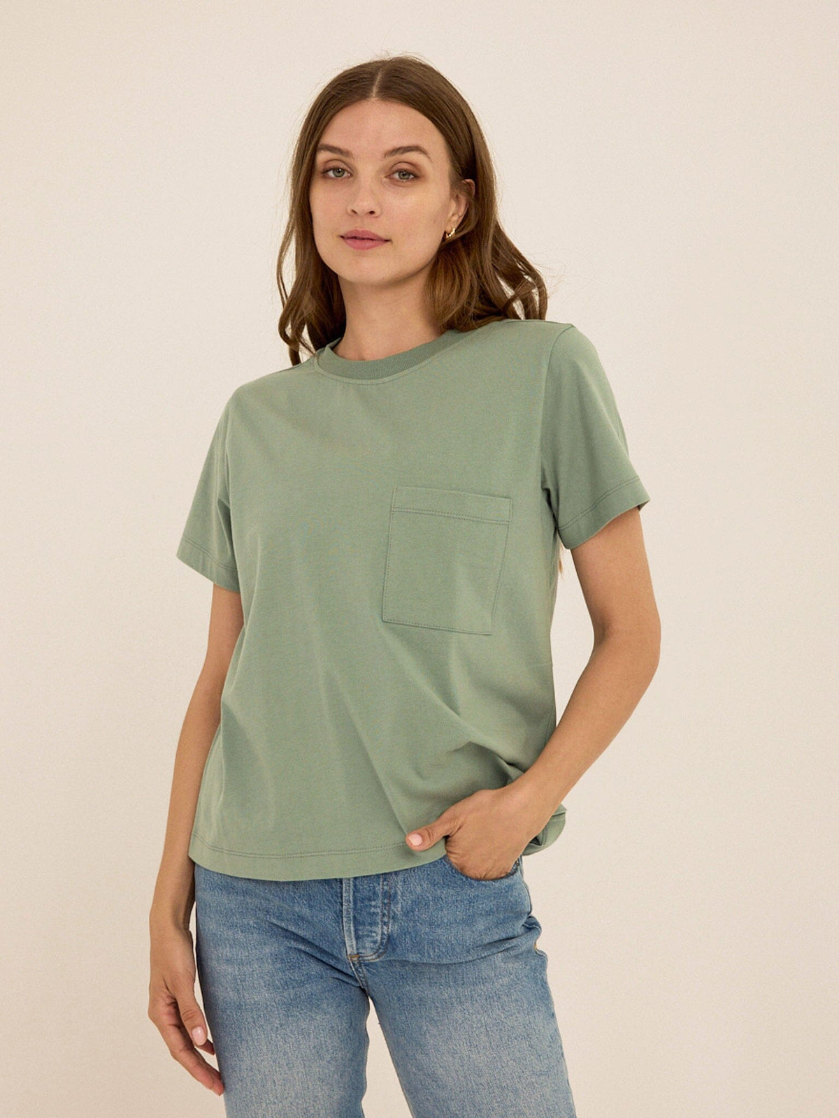 Beth Essential Jersey Pocket Tee