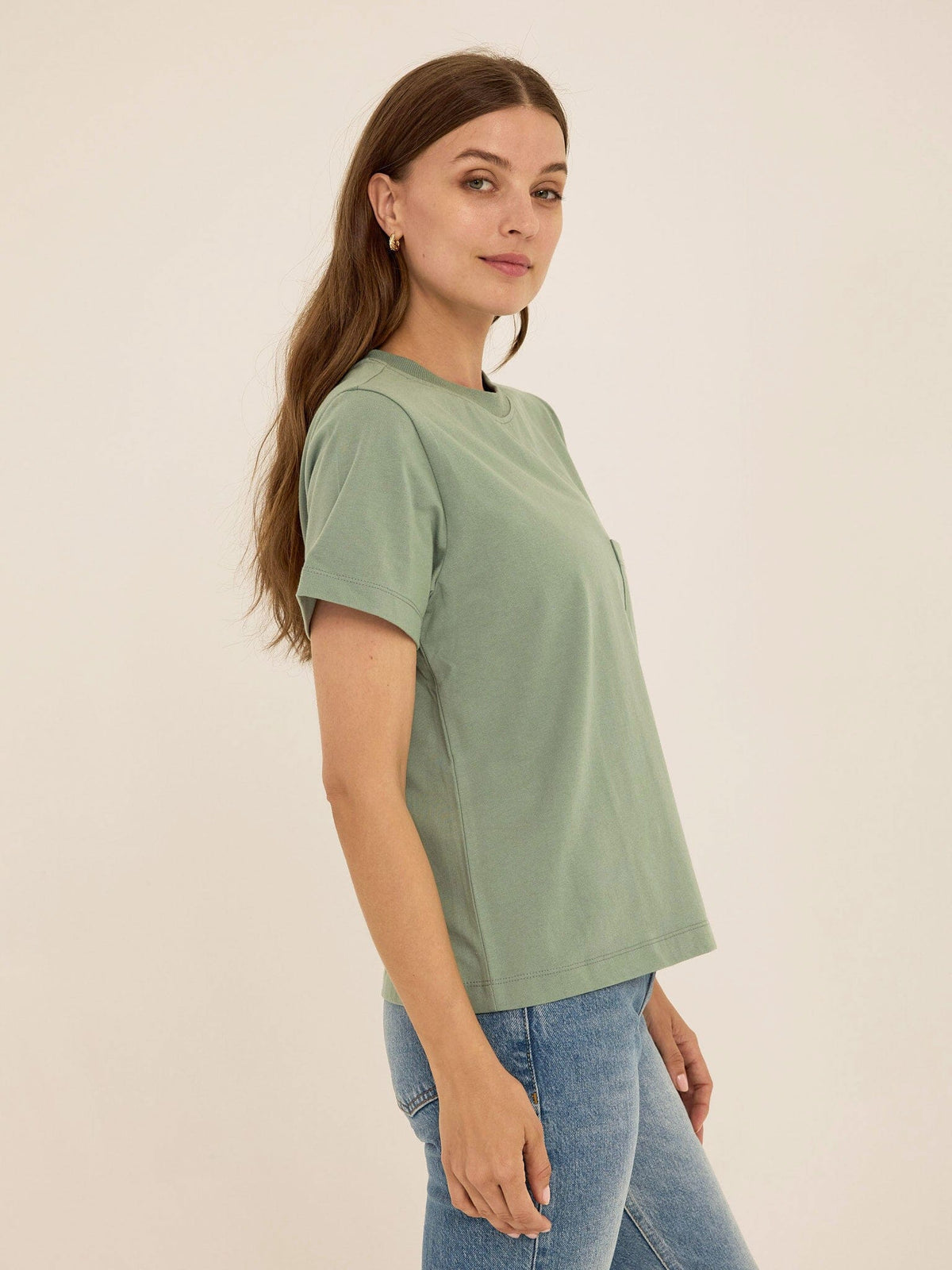 Beth Essential Jersey Pocket Tee