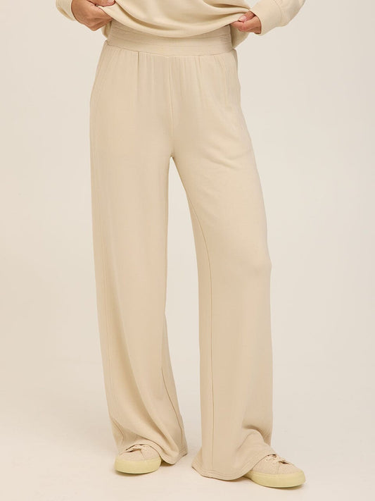 Esmeralda Feather Fleece Wide Leg Pant