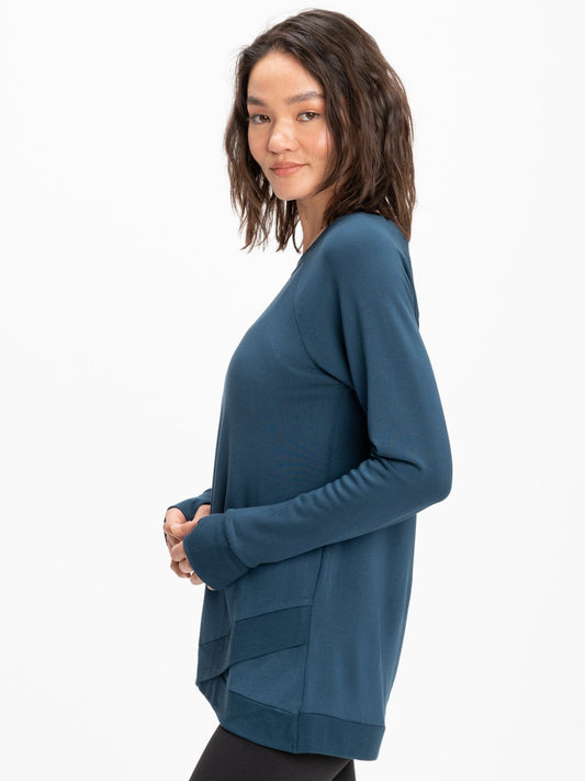 Leanna Feather Fleece Tunic