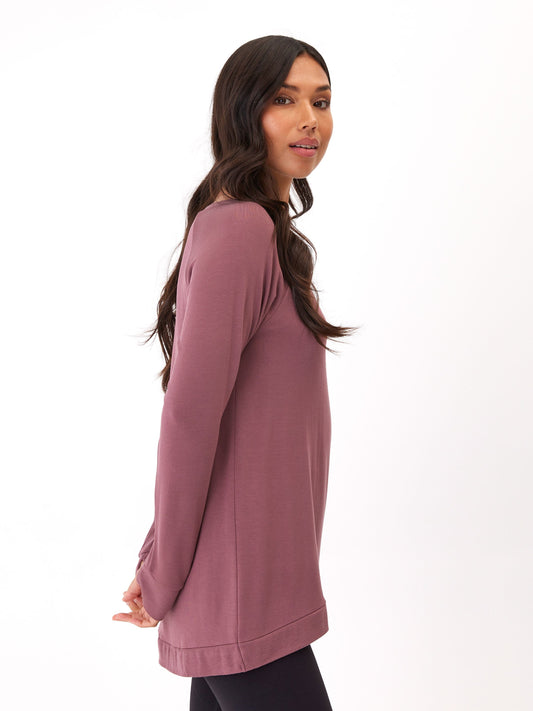 Leanna Feather Fleece Tunic