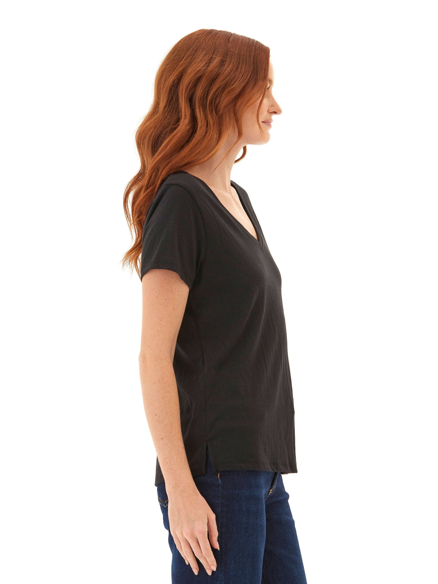 Pattie Triblend V-Neck Tee