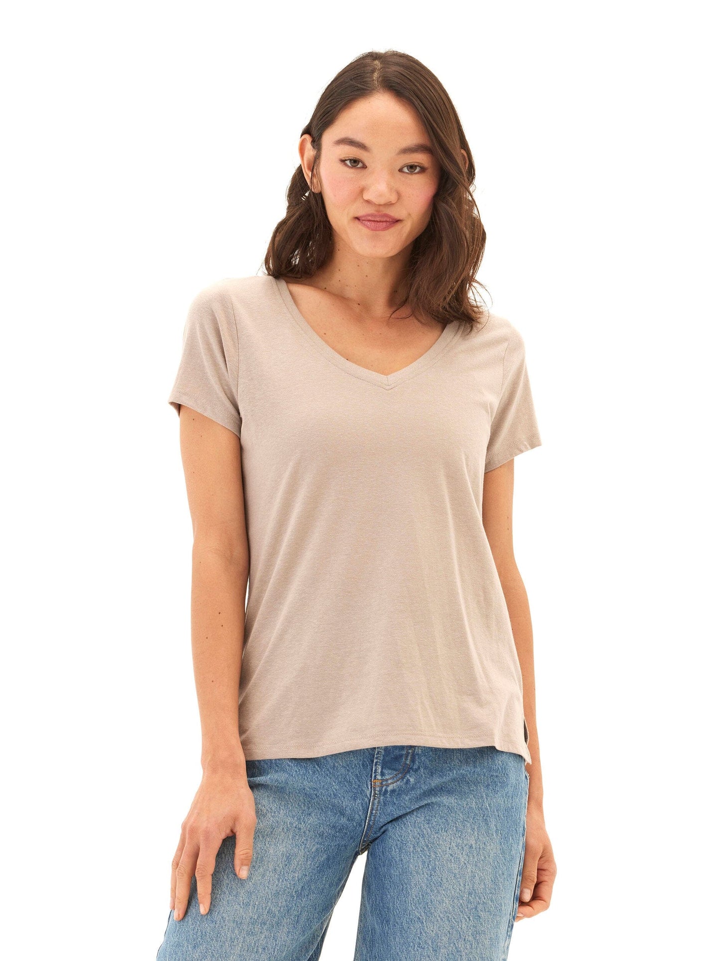 Pattie Triblend V-Neck Tee