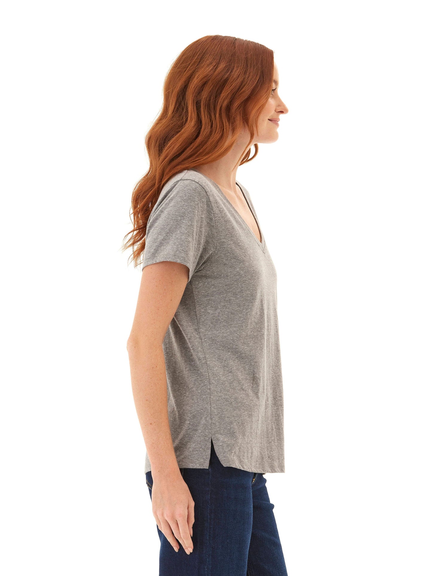 Pattie Triblend V-Neck Tee