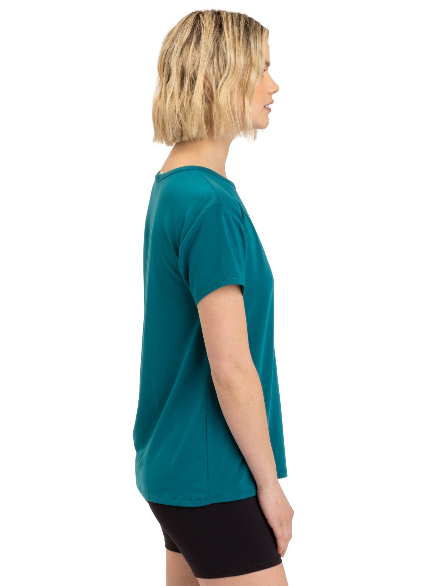 Nia Side Ruched Jersey Tee