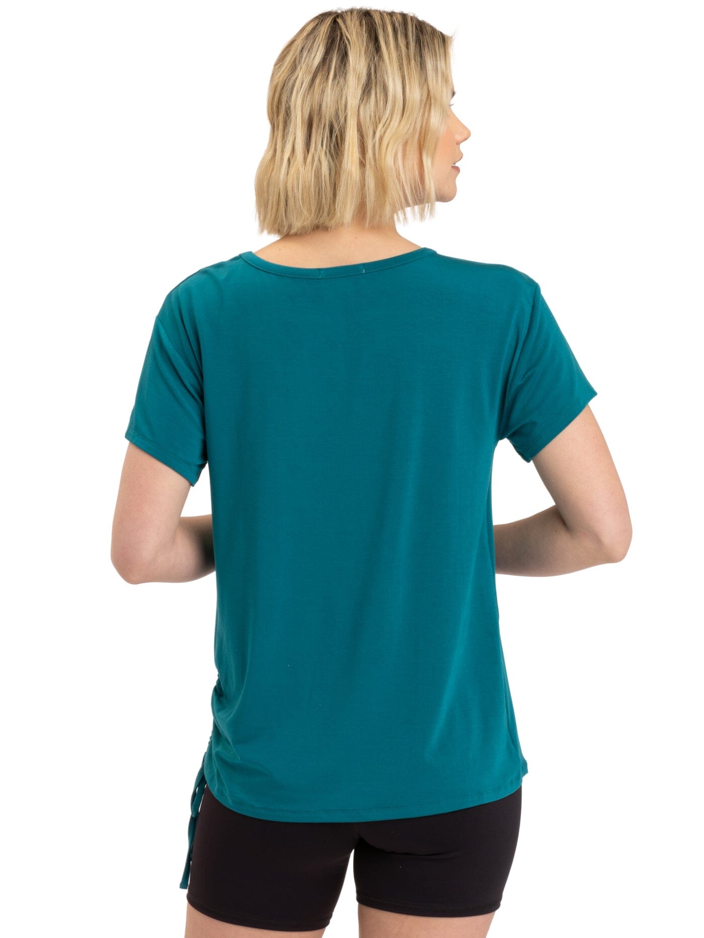 Nia Side Ruched Jersey Tee