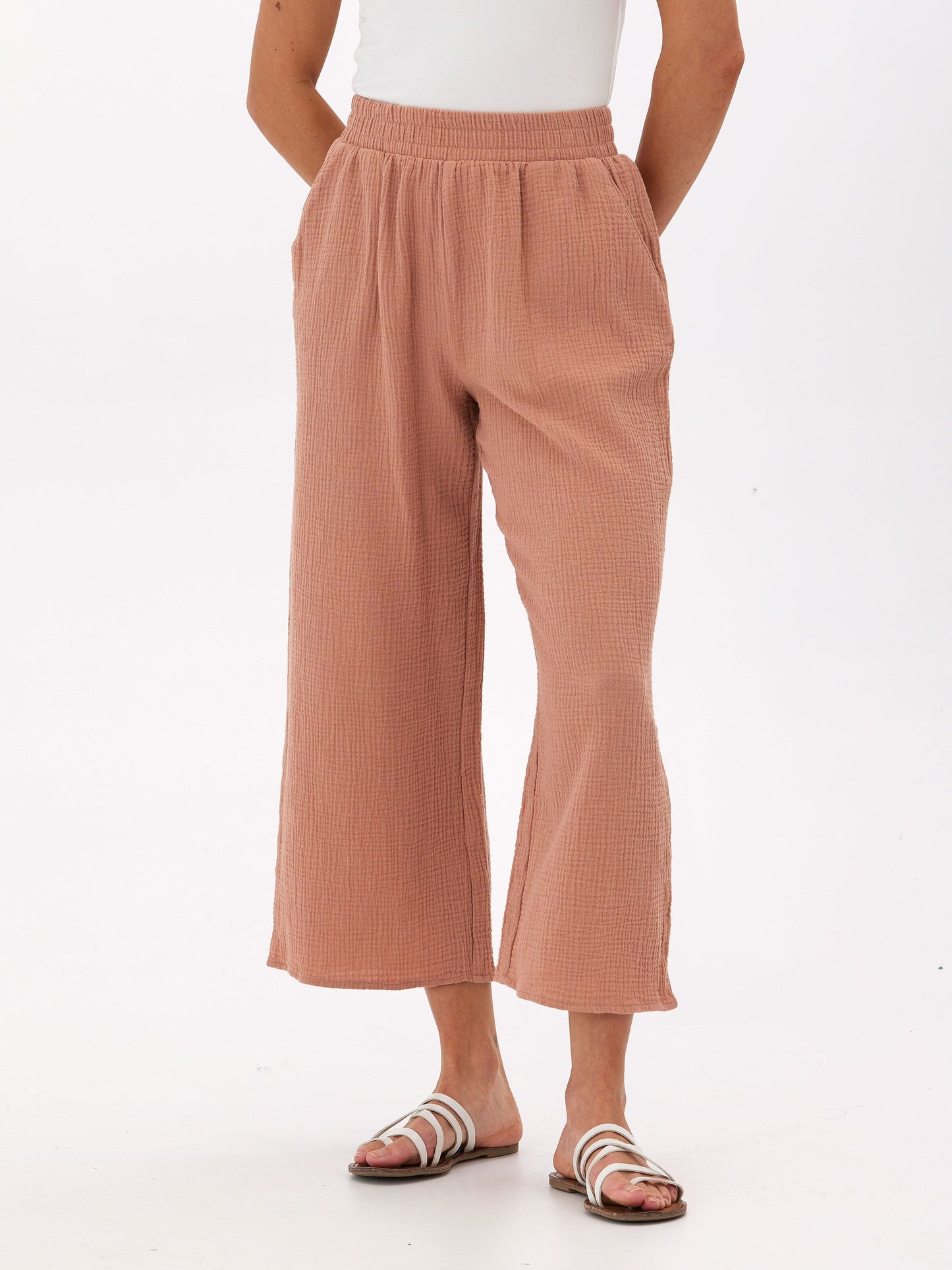 Ivanna Gauze Wide Leg Pant