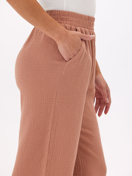 Ivanna Gauze Wide Leg Pant