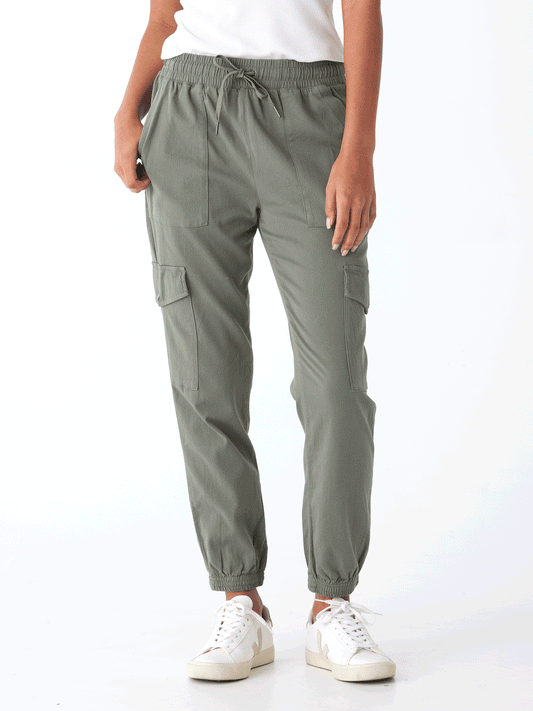 Delilah Stretch Twill Cargo Jogger 27"