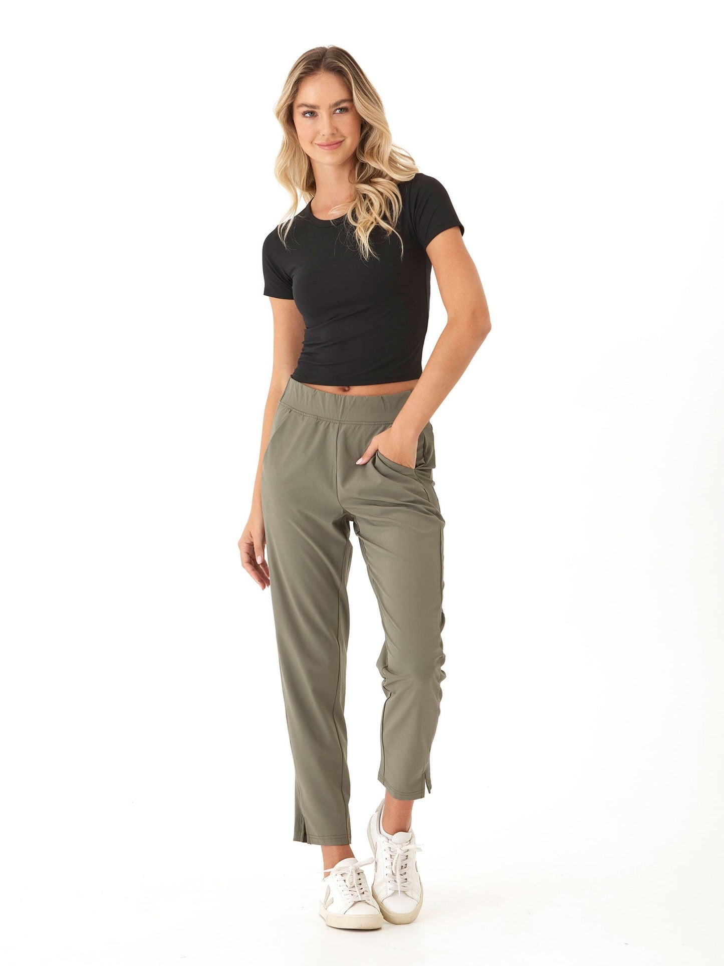 Leticia Performance Rib Mix Pant
