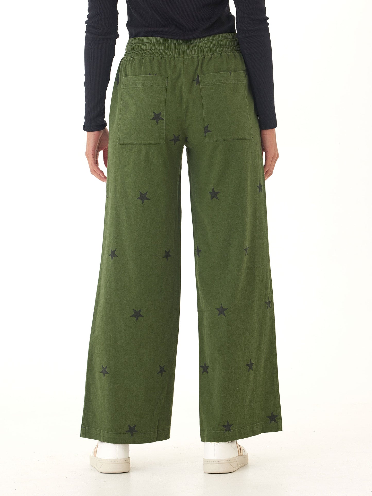 Cleo Stretch Twill Wide Leg Pant