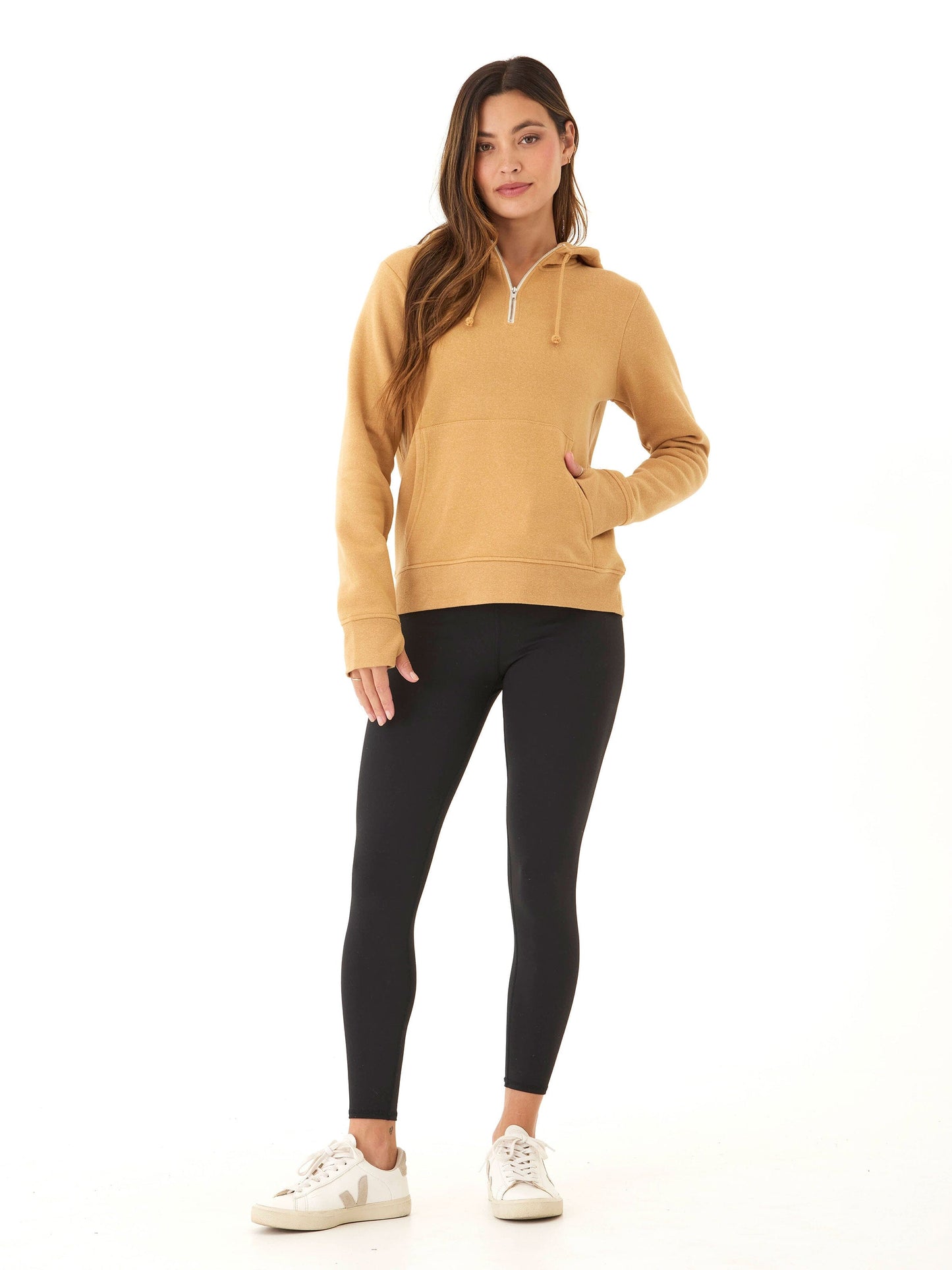 Sinead 1/4 Zip Triblend Fleece Hoodie