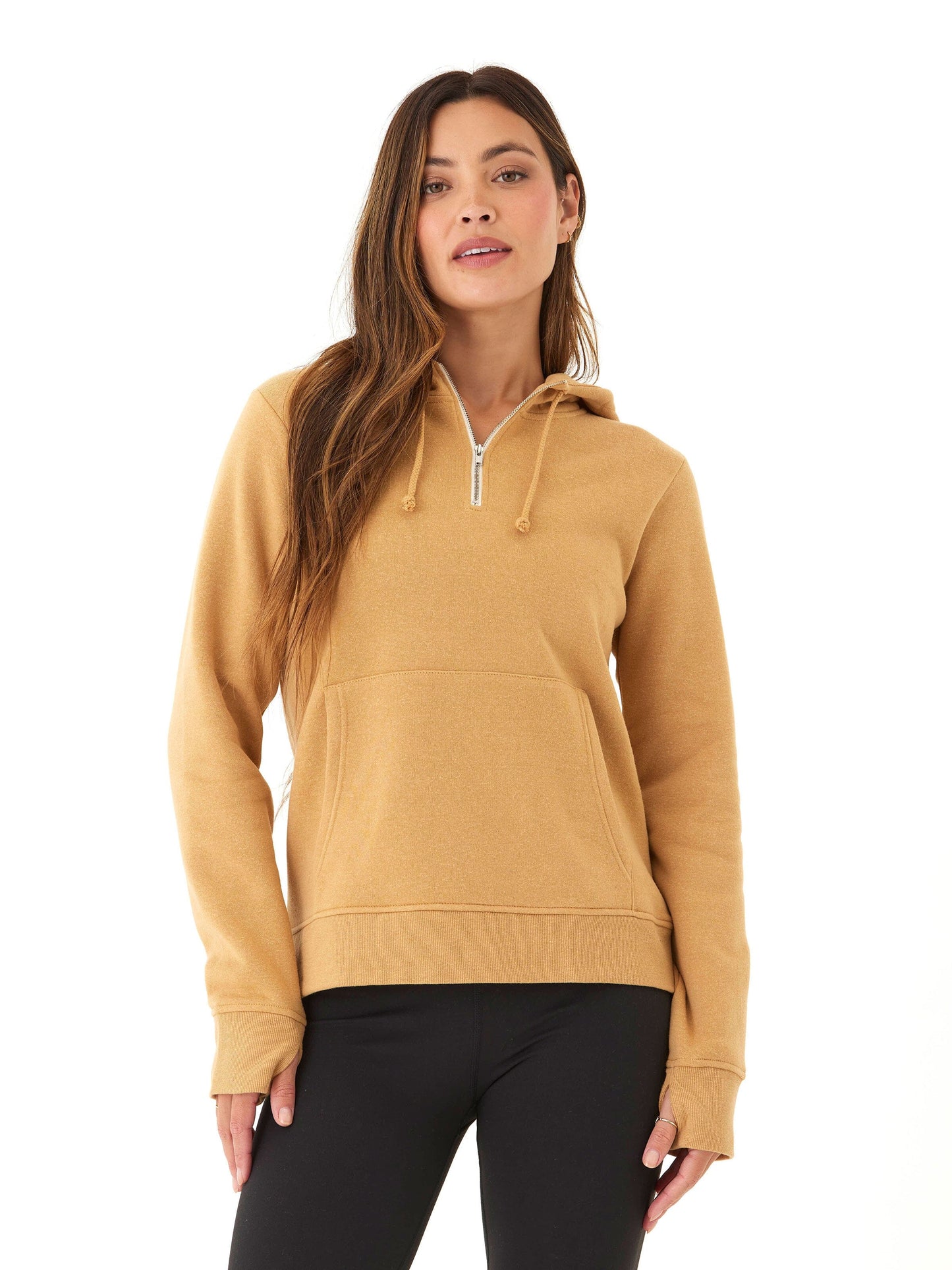 Sinead 1/4 Zip Triblend Fleece Hoodie