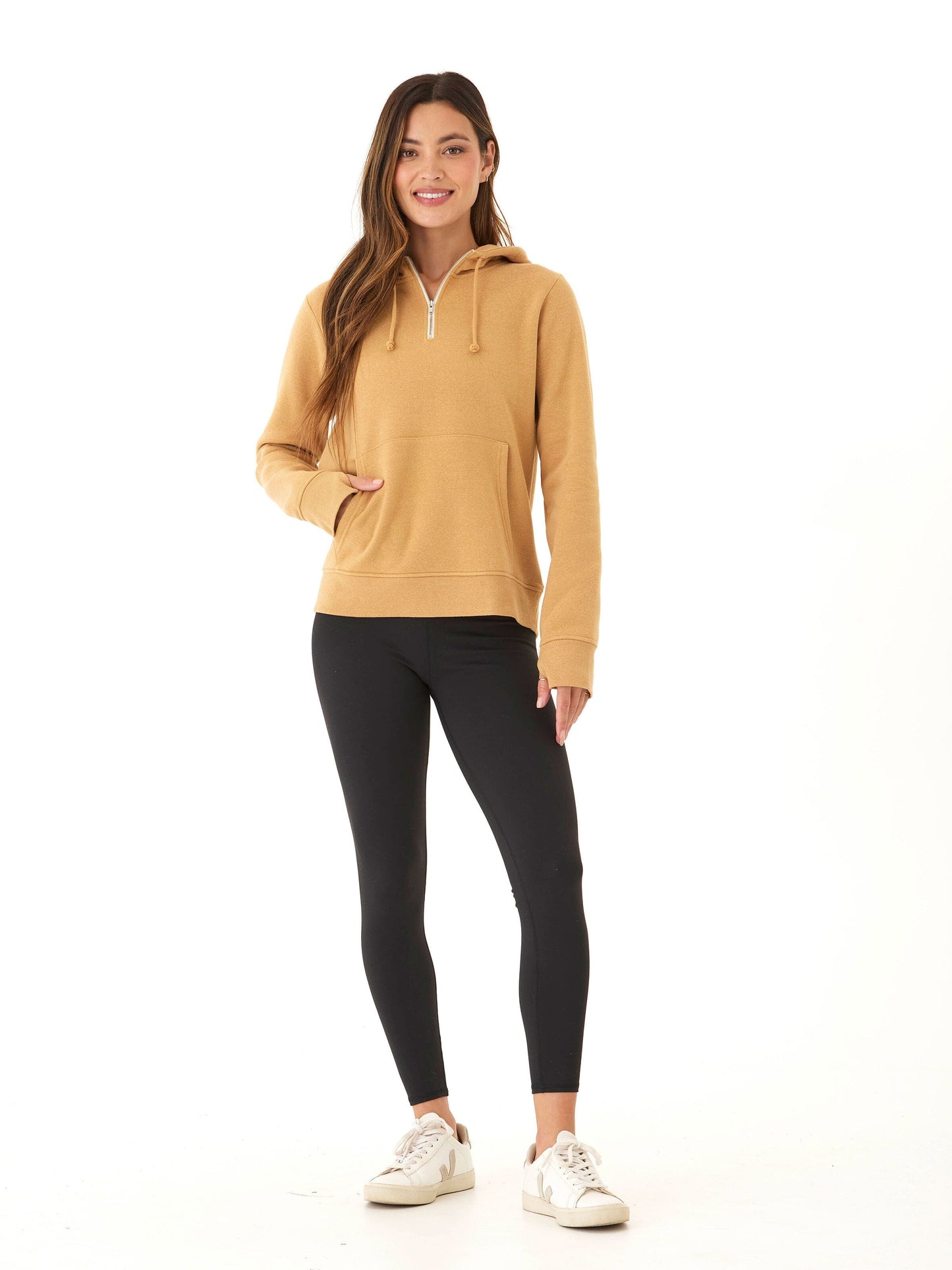 Sinead 1/4 Zip Triblend Fleece Hoodie