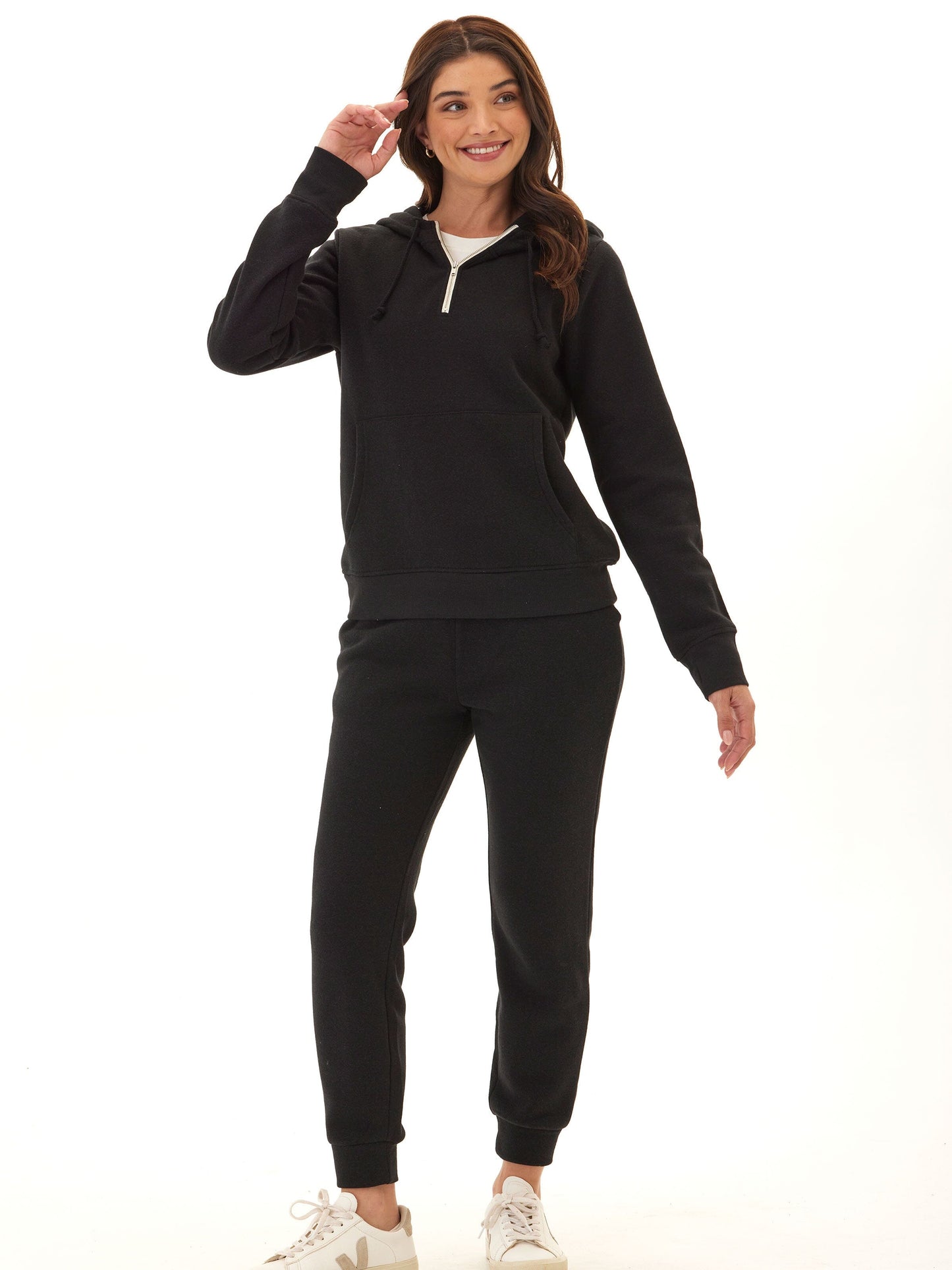 Sinead 1/4 Zip Triblend Fleece Hoodie