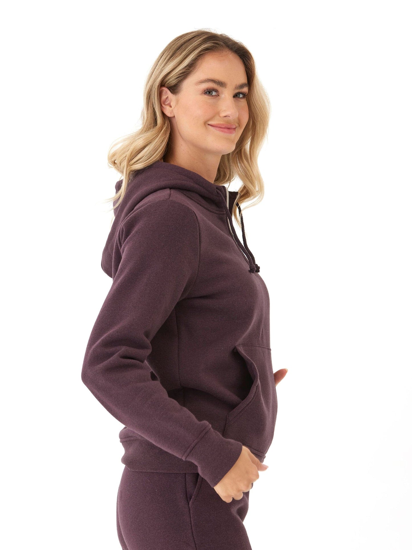 Sinead 1/4 Zip Triblend Fleece Hoodie