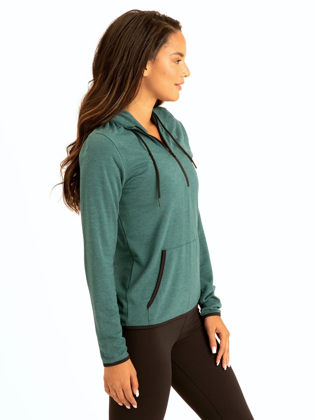 Kyanna FeatherLoop Half Zip Hoodie
