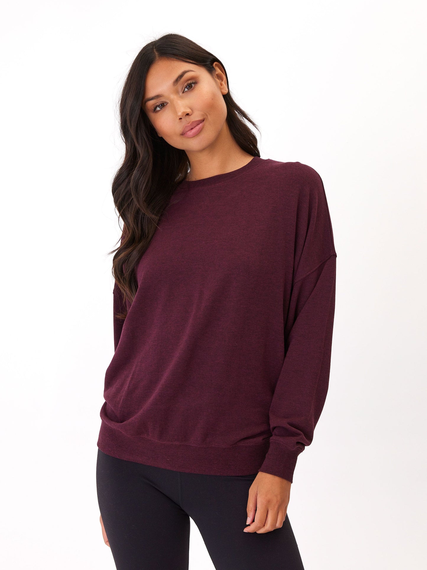 Cathy Boyfriend Feather Fleece Pullover