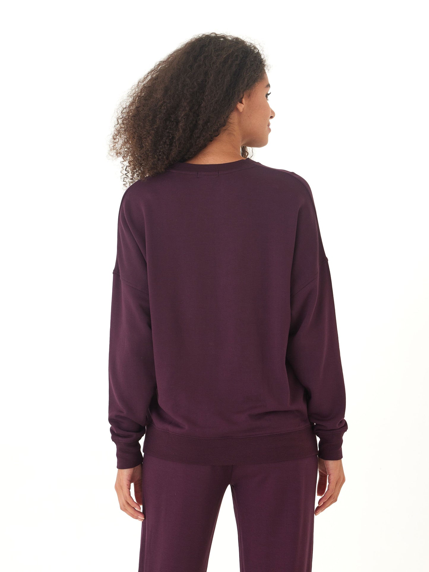 Cathy Boyfriend Feather Fleece Pullover