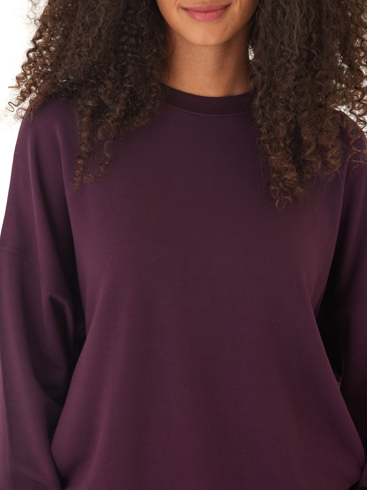 Cathy Boyfriend Feather Fleece Pullover