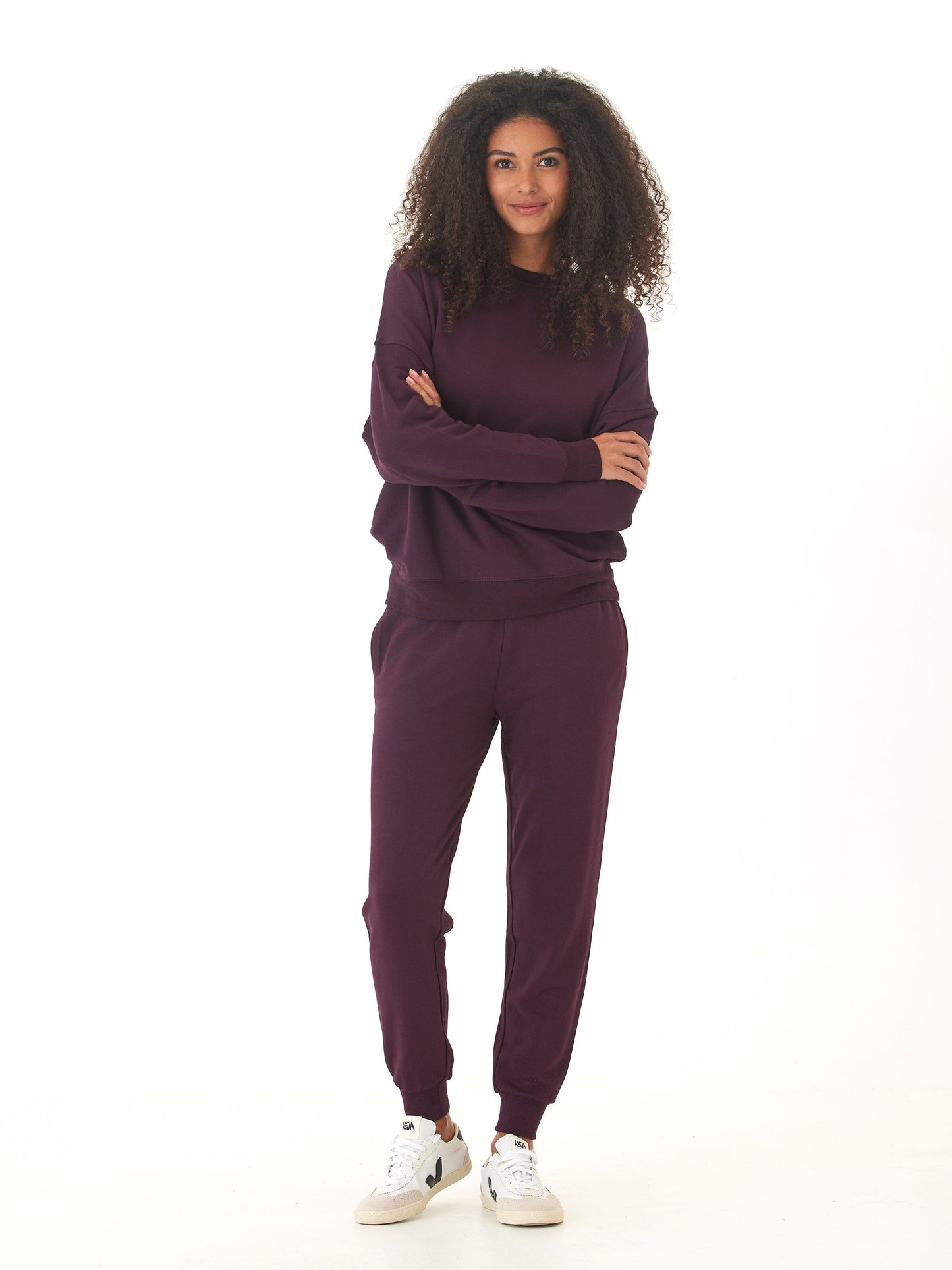 Cathy Boyfriend Feather Fleece Pullover