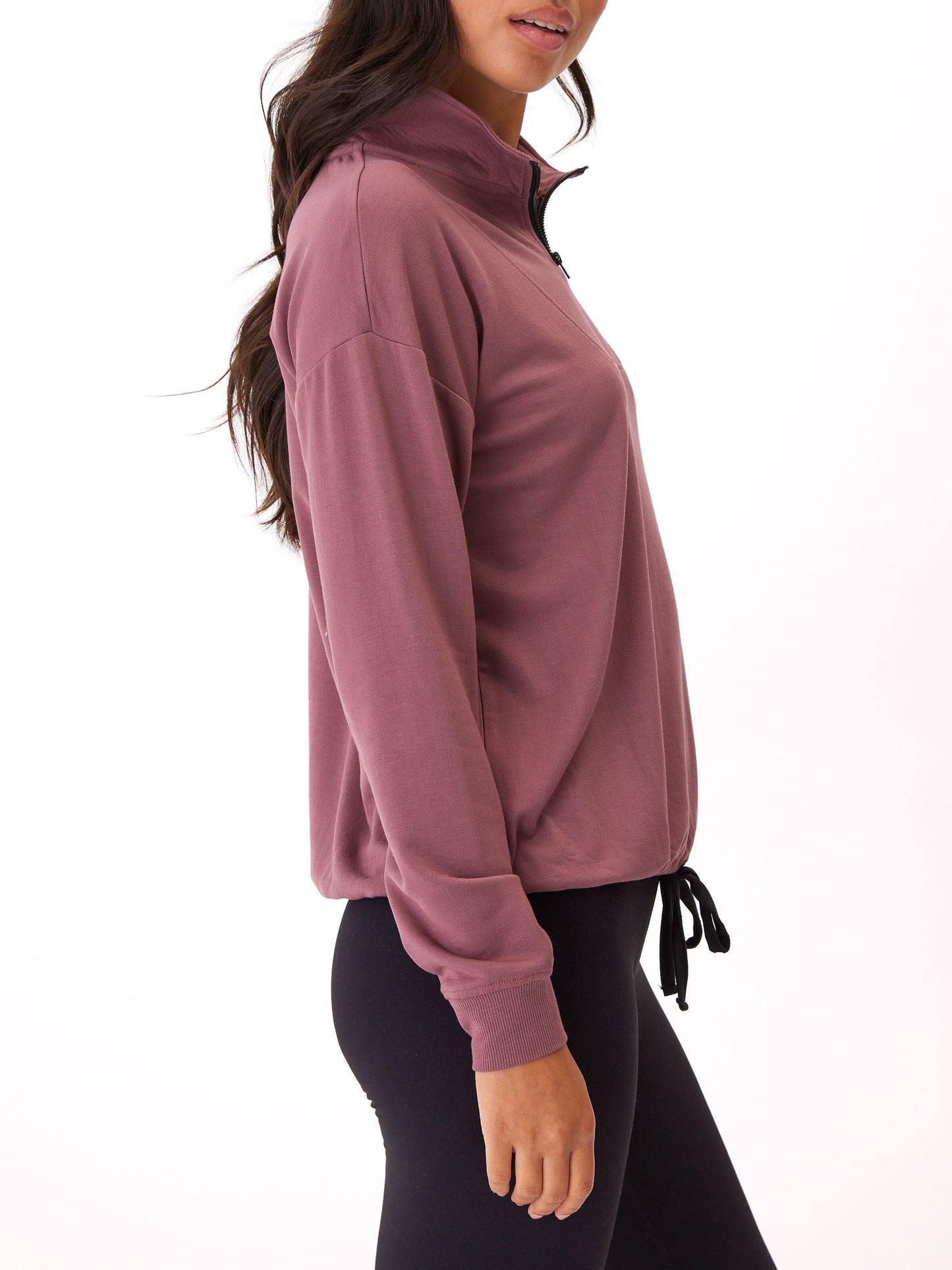 Nyla Feather Fleece Half Zip Pullover