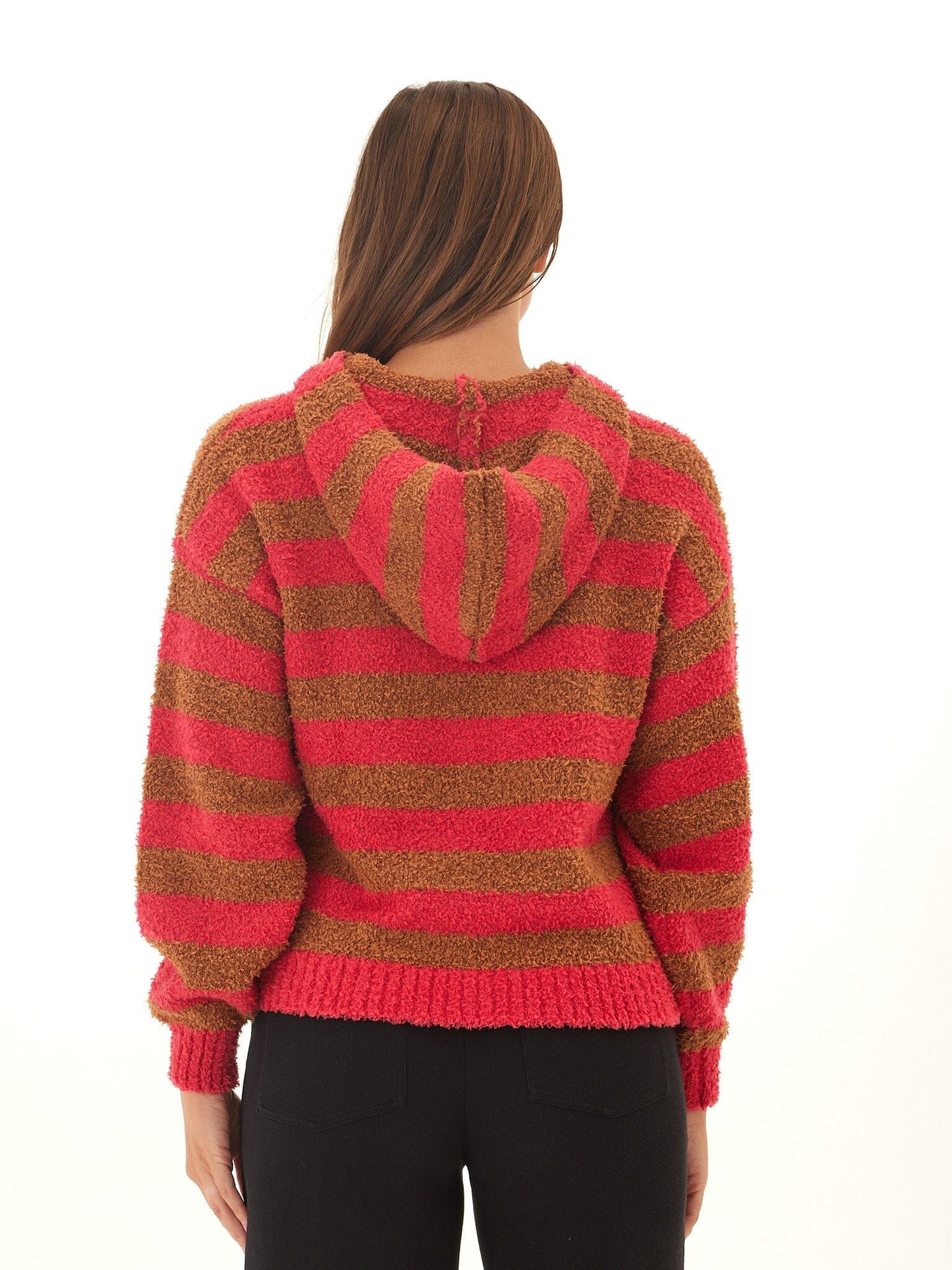Tanisha Boucle Henley Hoodie
