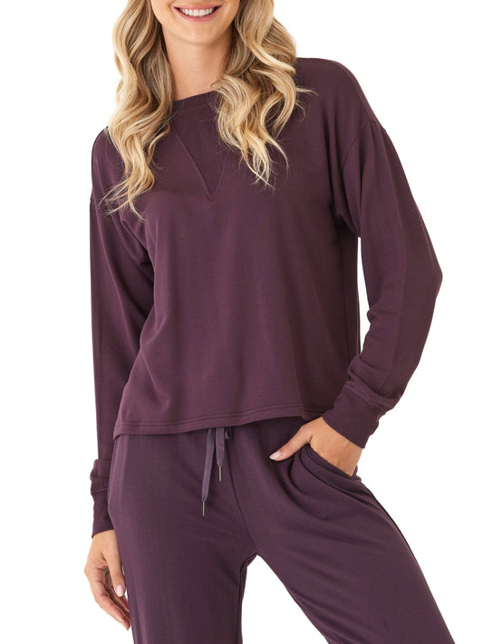 Darby Feather Fleece Panel Pullover
